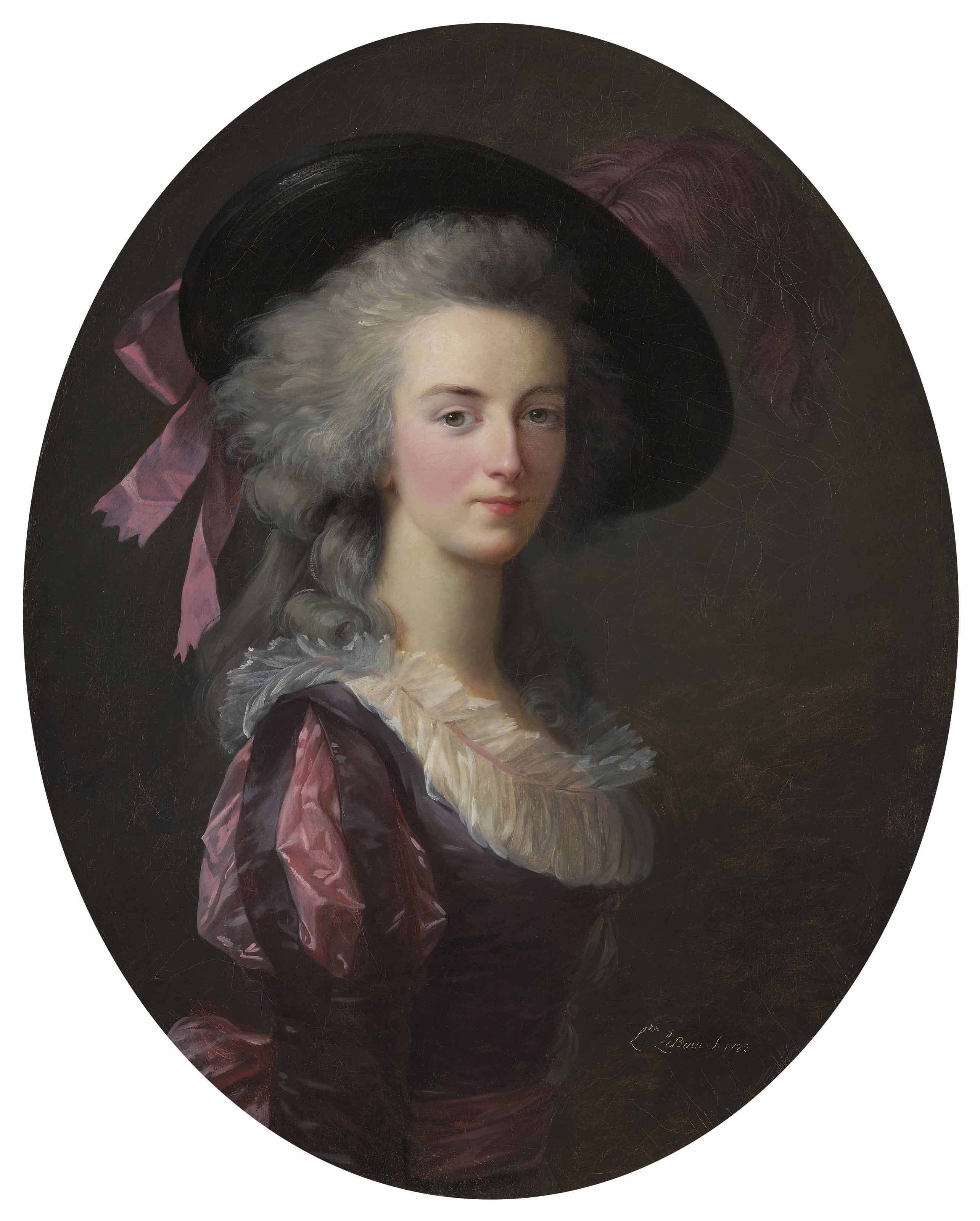 Portrait de La maréchale-comtesse de Mailly, née Blanche Charlotte Marie Félicité de Narbonne Pelet - Élisabeth Vigée Le Brun