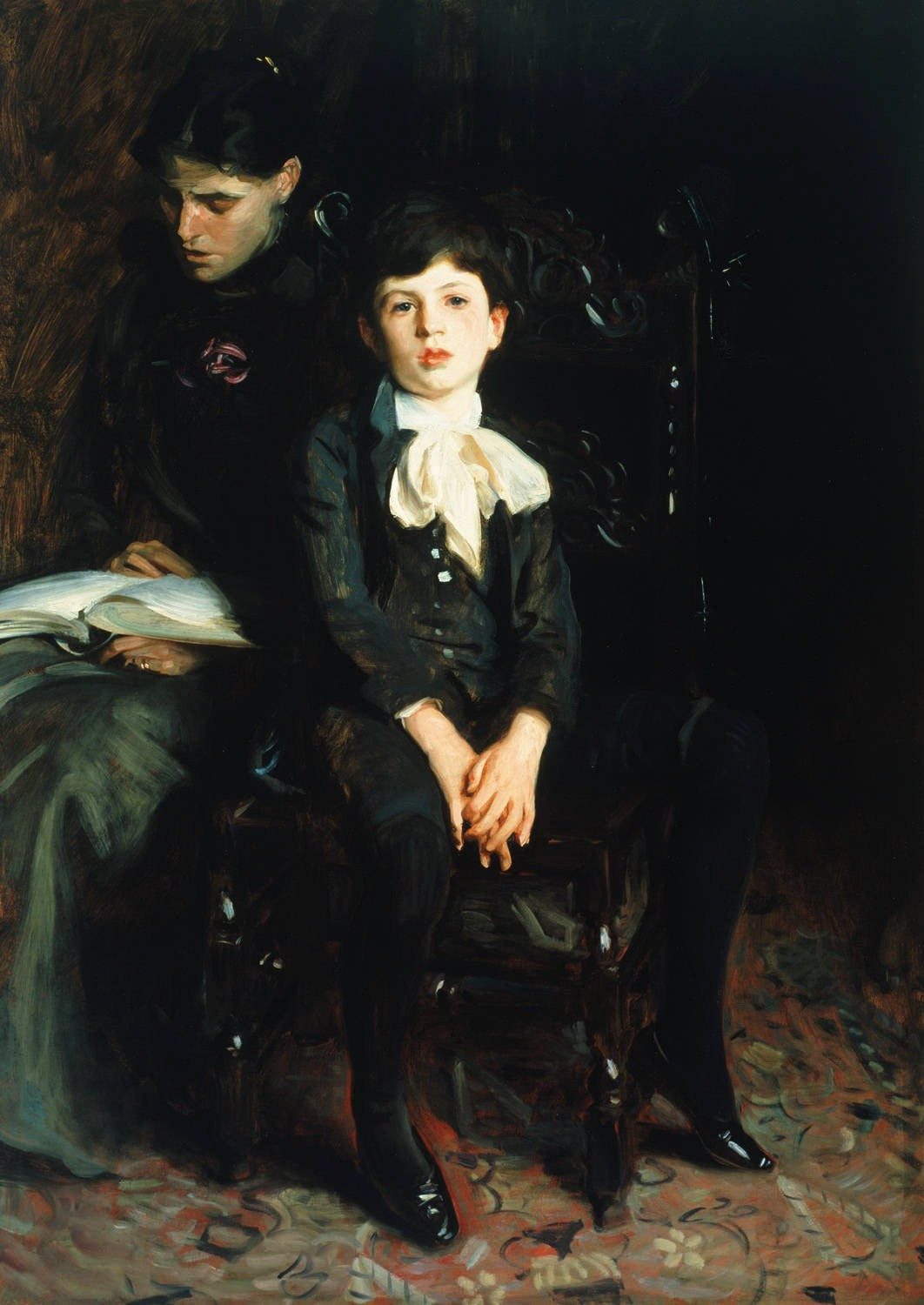 Reproduction du tableau « Portrait d'un garçon - John Singer Sargent » par Alpha Reproduction en peinture à l’huile