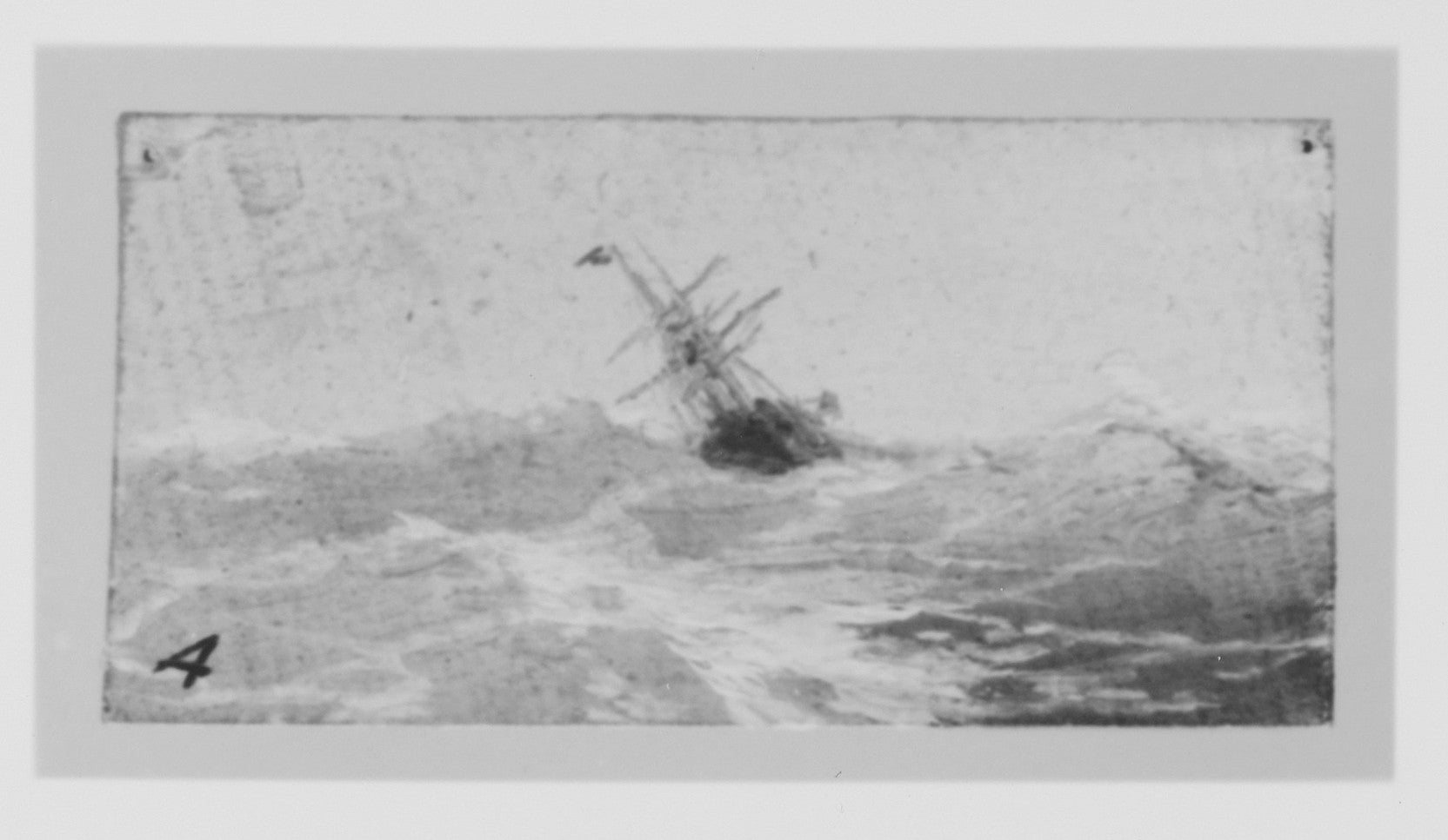 Un navire dans une mer agitée - Ivan Aïvazovski