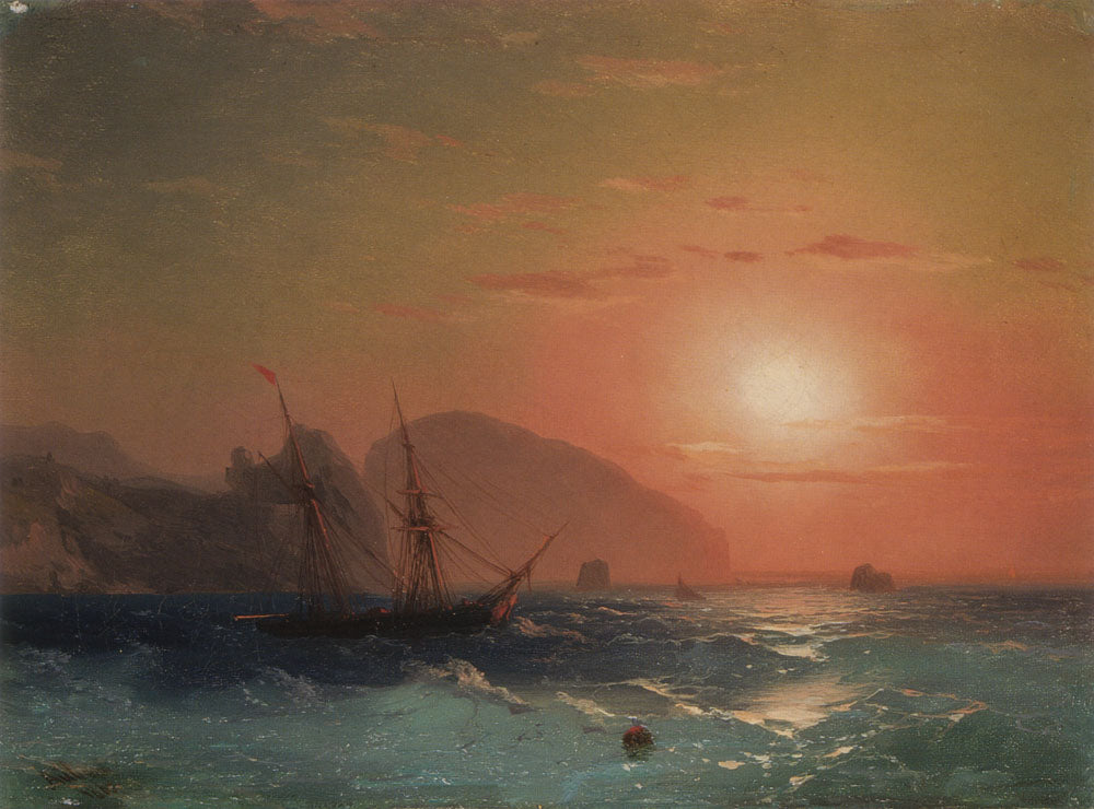 Vue de l'Ayu Dag Crimée - Ivan Aïvazovski