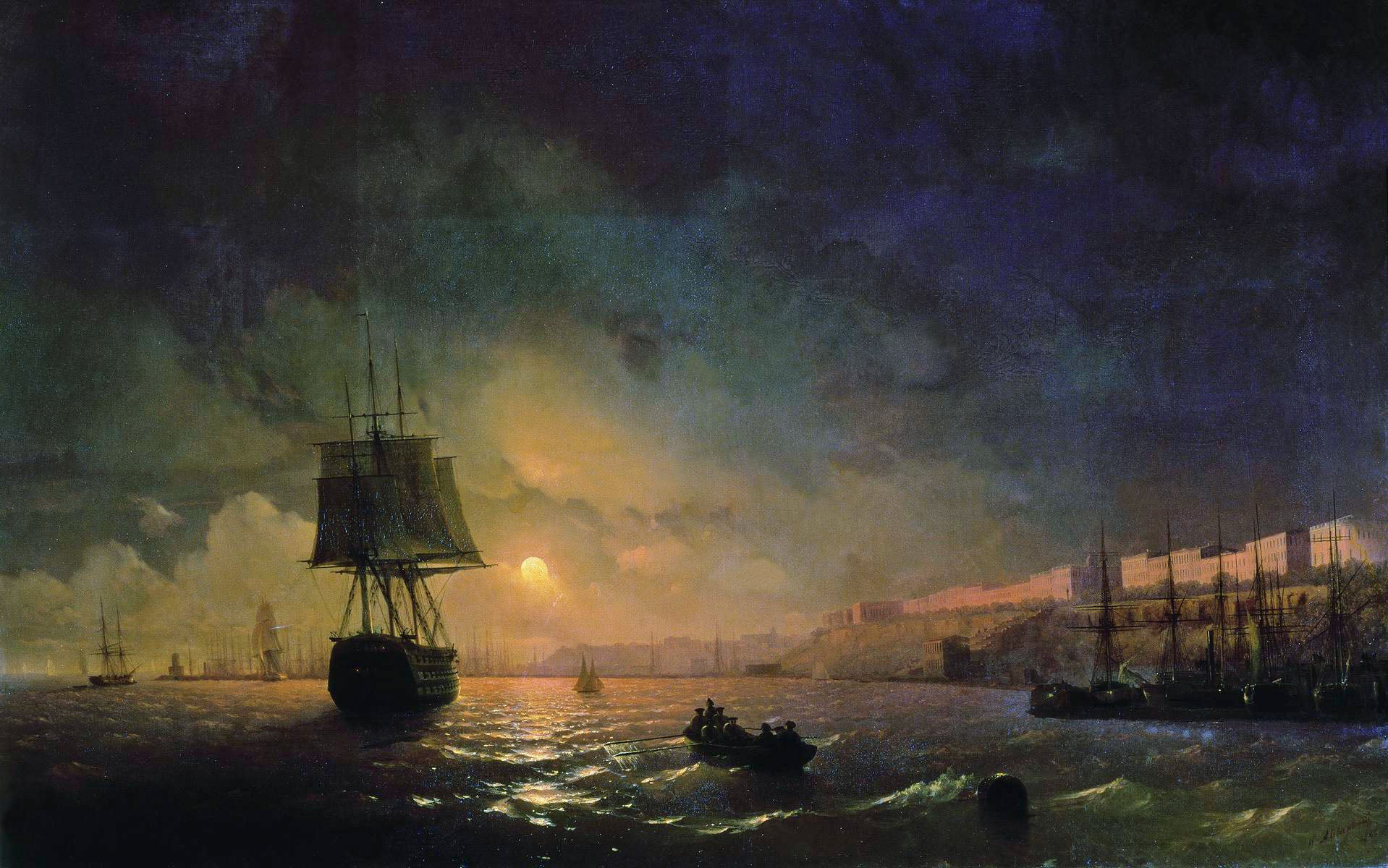 Odessa au clair de lune - Ivan Aïvazovski