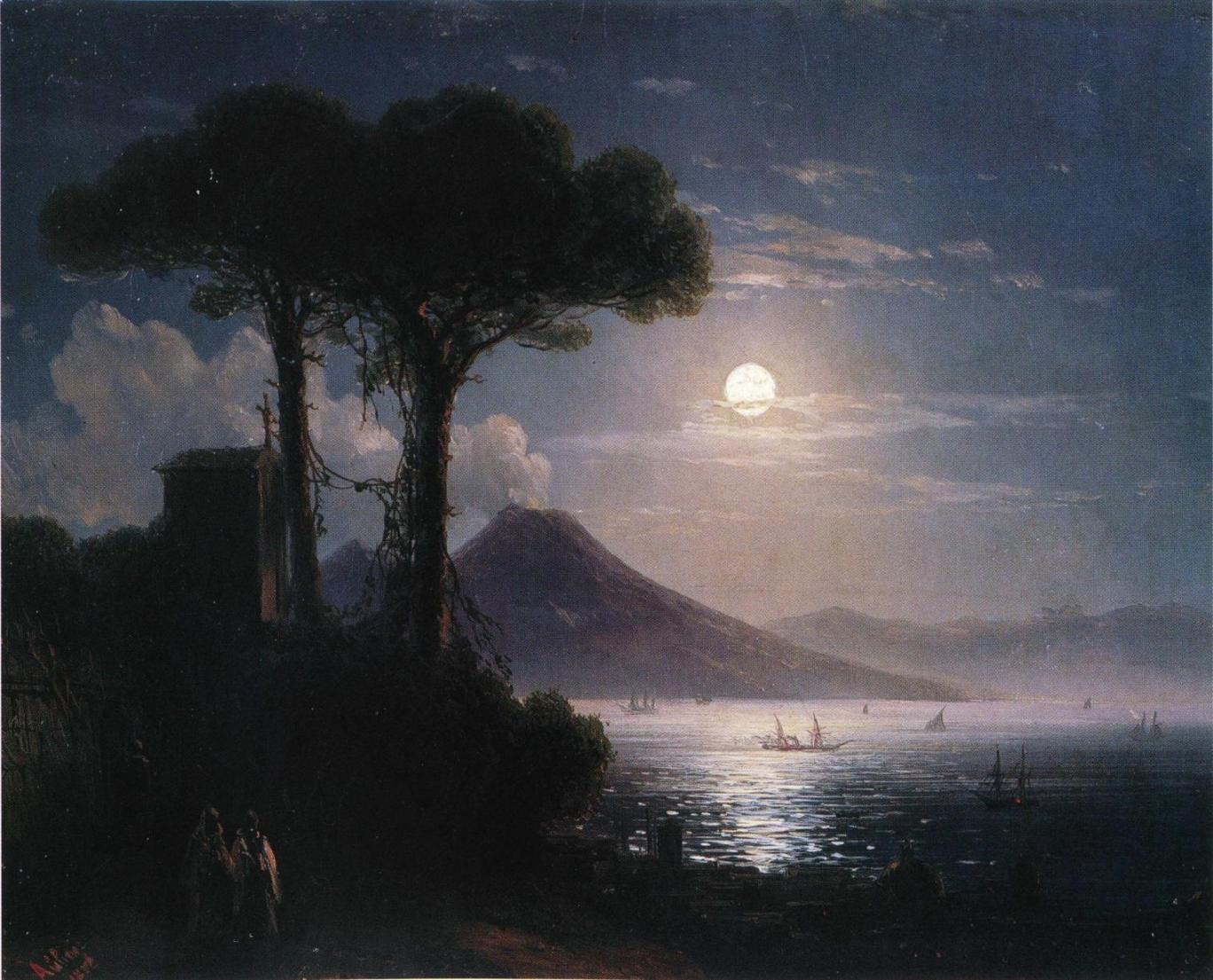Clair de lune à Naples - Ivan Aïvazovski