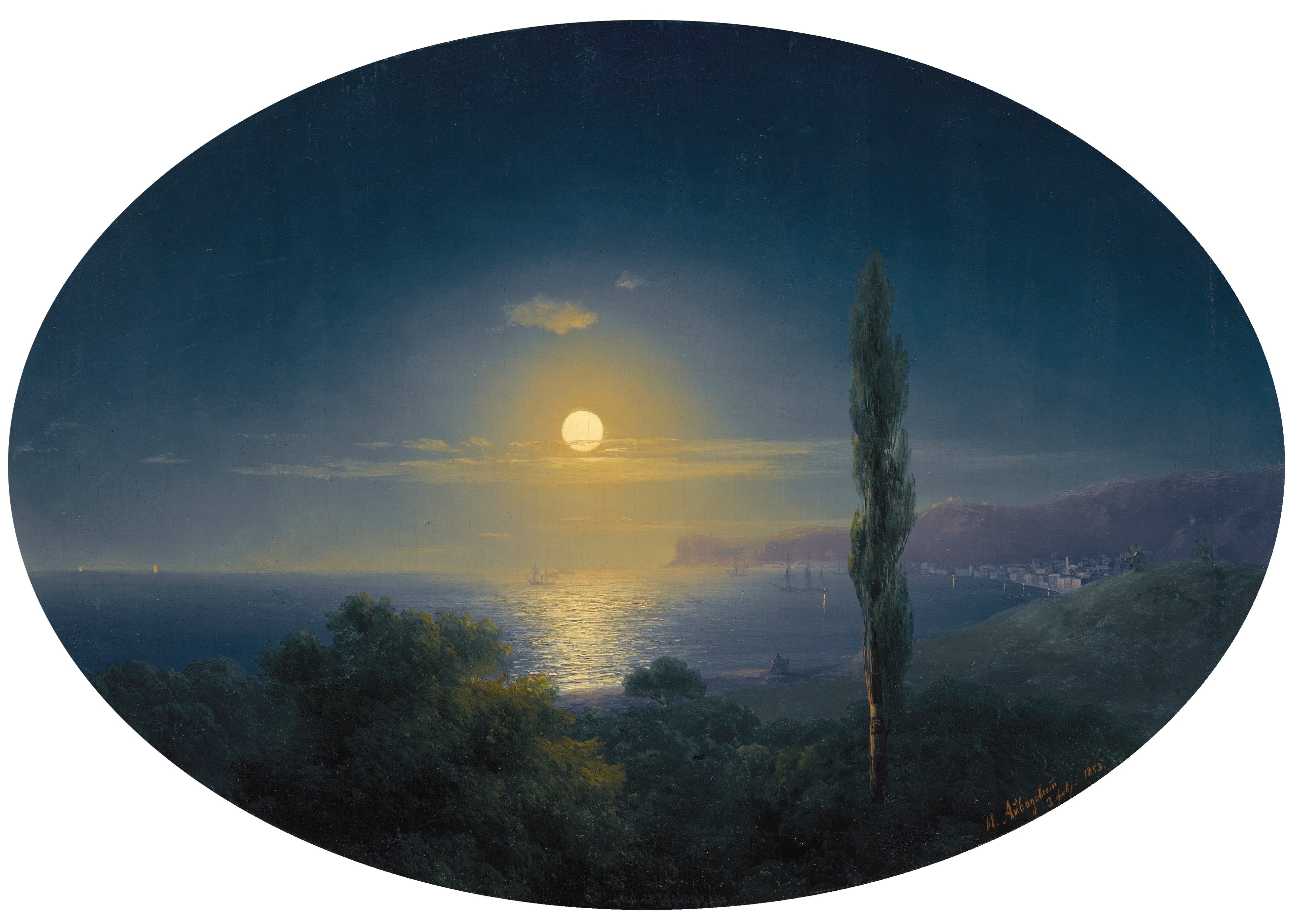 La côte de Crimée au clair de lune - Ivan Aïvazovski