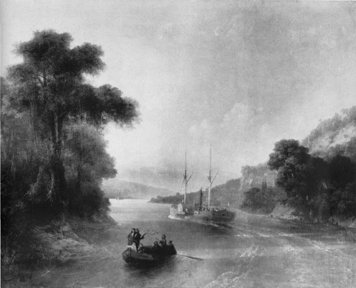 Paysage en Crimée. - Ivan Aïvazovski