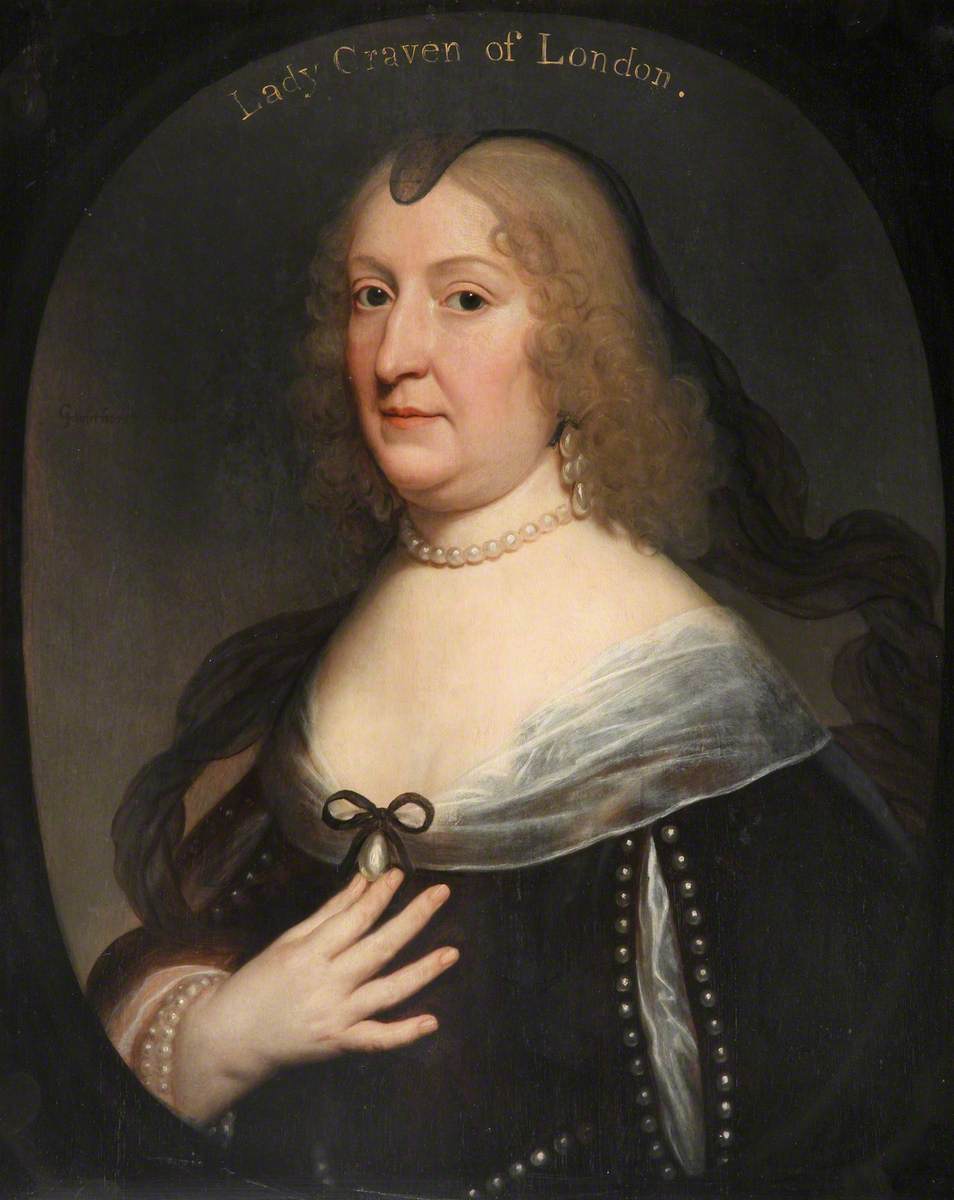 Portrait d'Amalie Elisabeth von Hanau-Münzenberg (1602-1651) - Gerrit van Honthorst