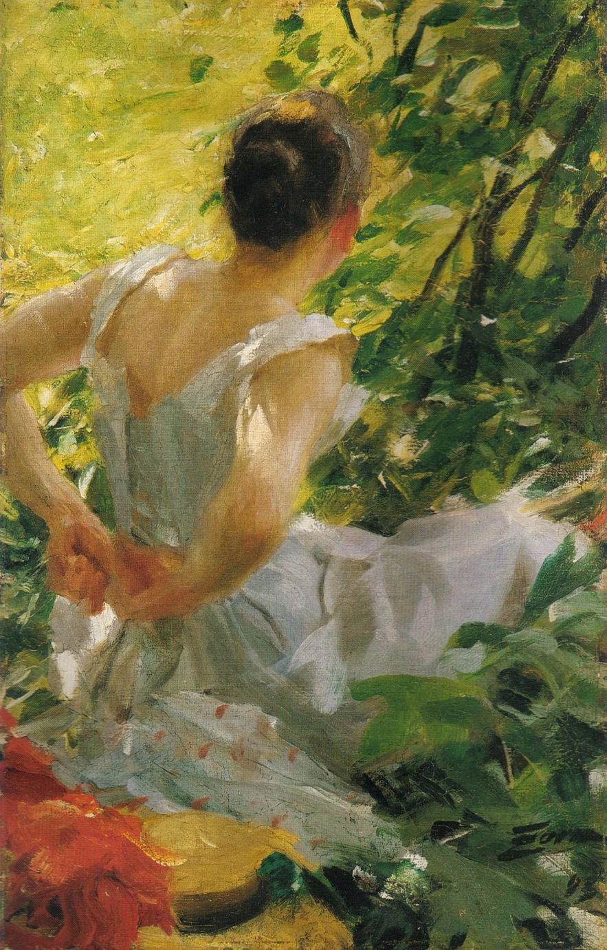Femme s'habillant - Anders Zorn