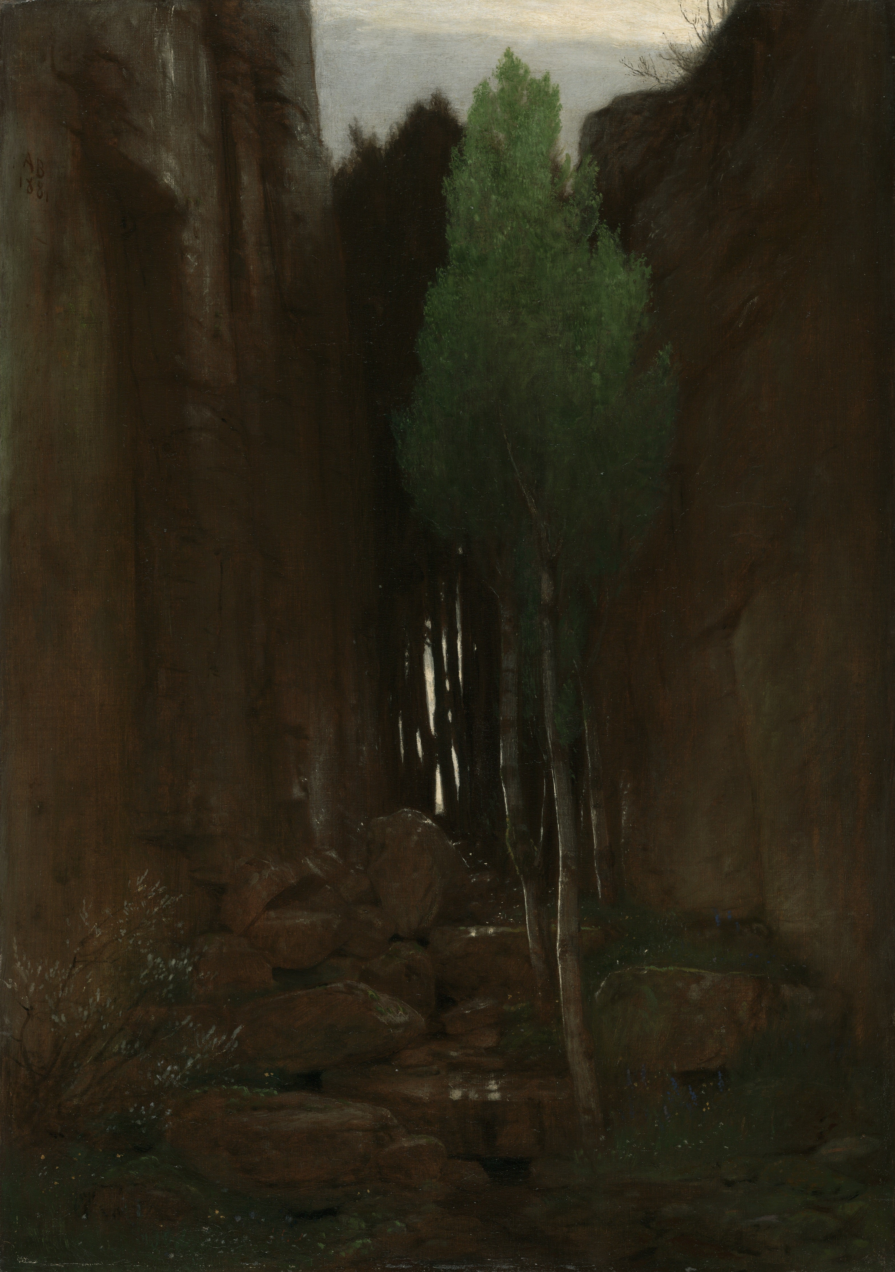 Une source dans une gorge étroite - Arnold Böcklin