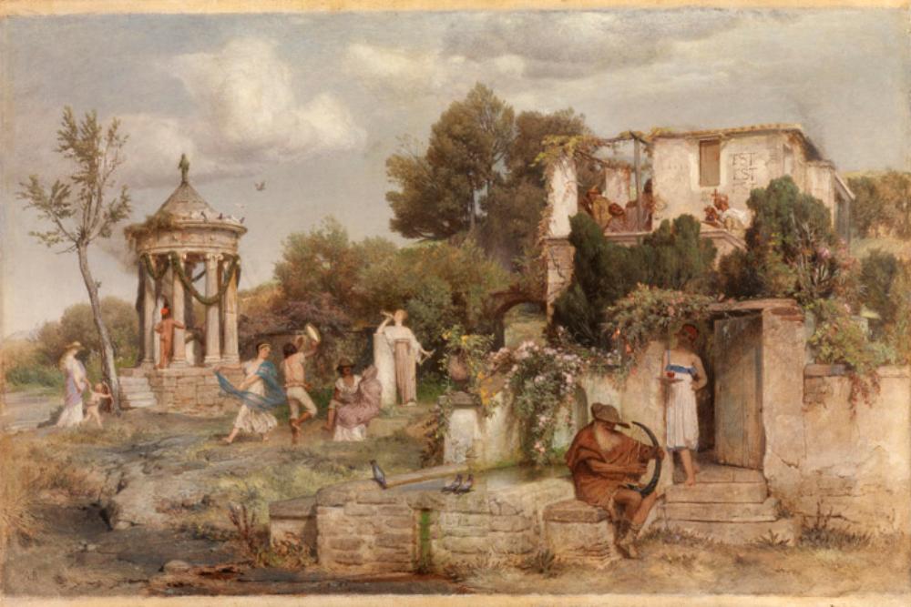 taverne à vin romaine - Arnold Böcklin