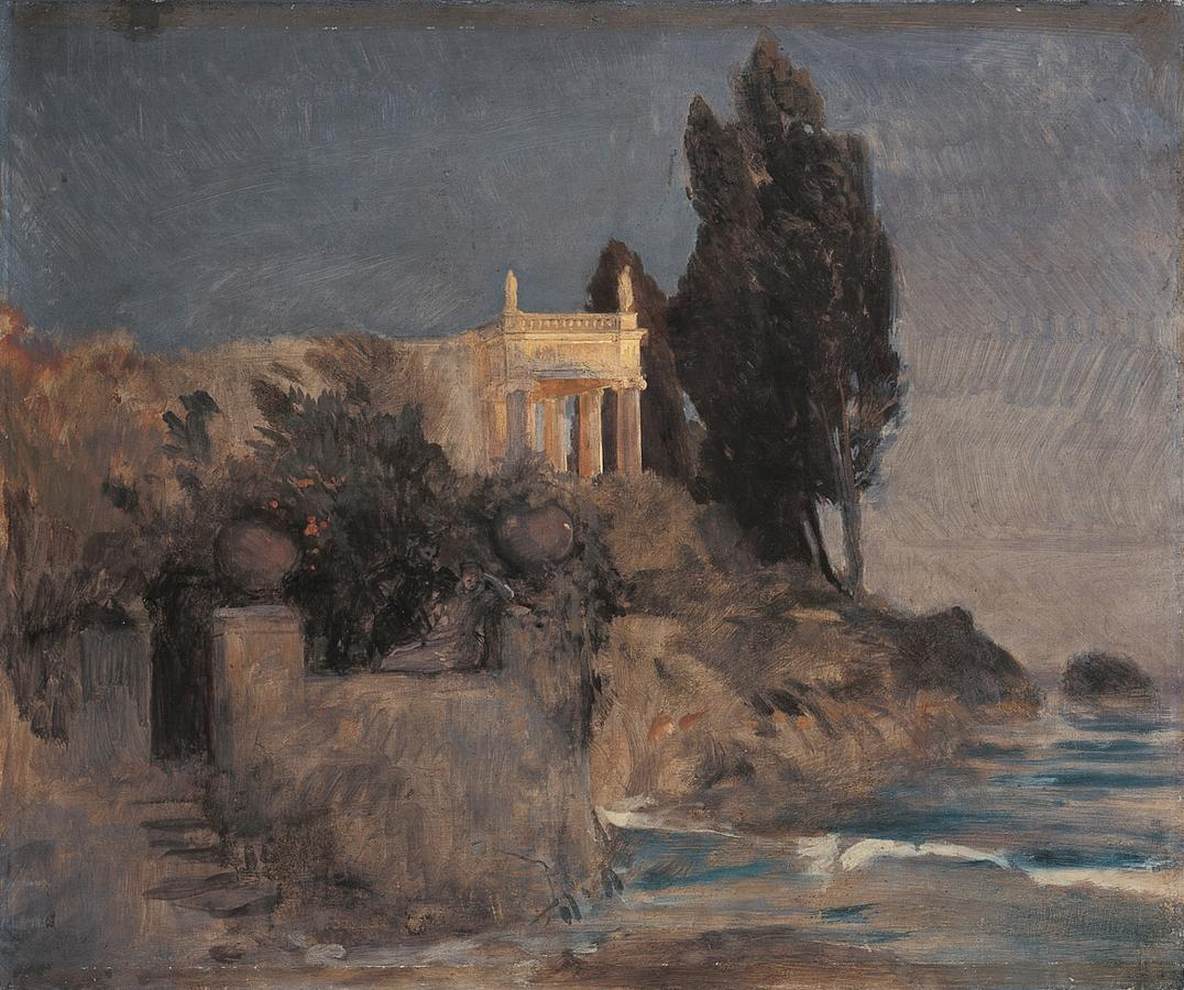 Villa au bord de la mer - Arnold Böcklin