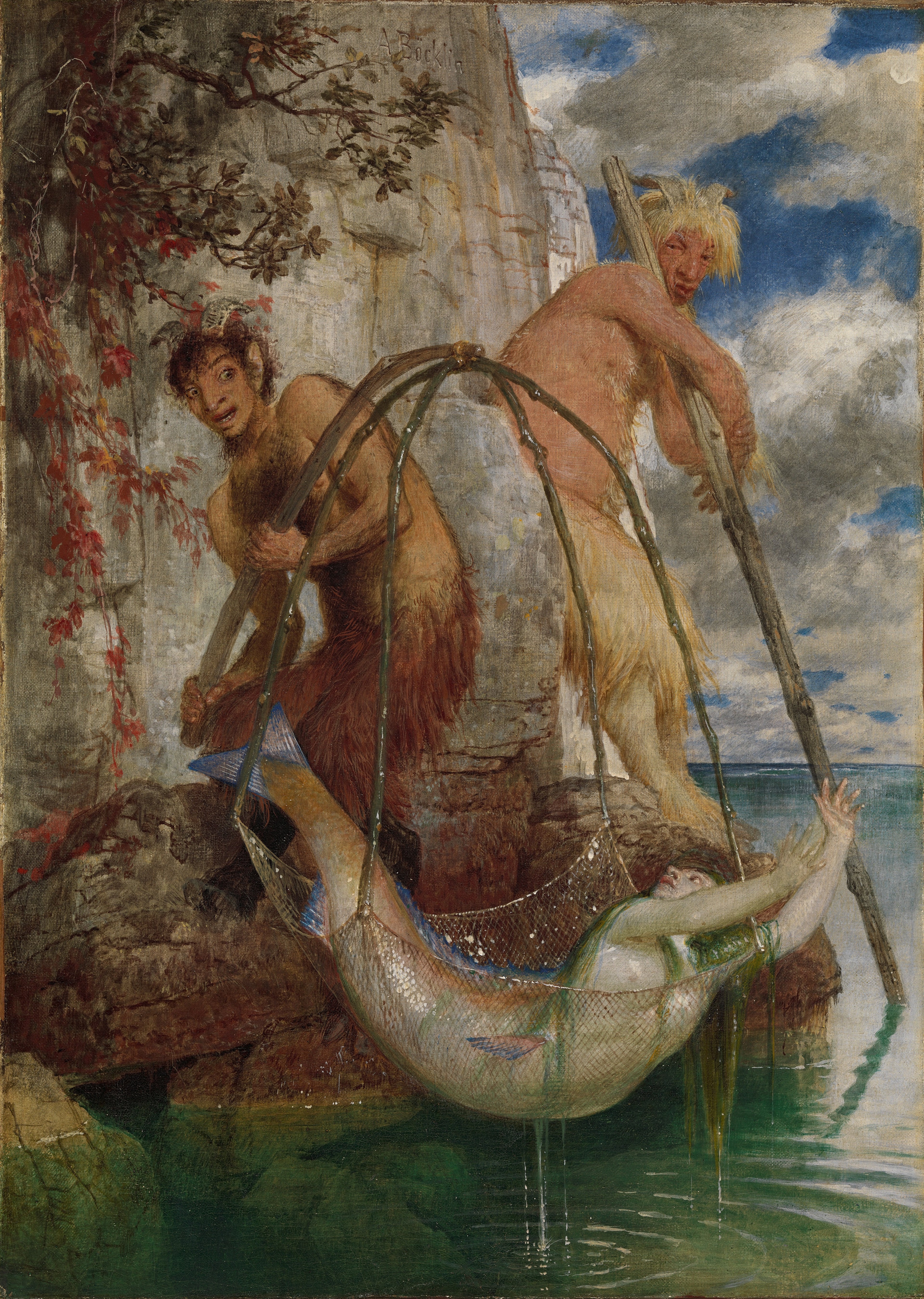 Deux casseroles de pêche - Arnold Böcklin