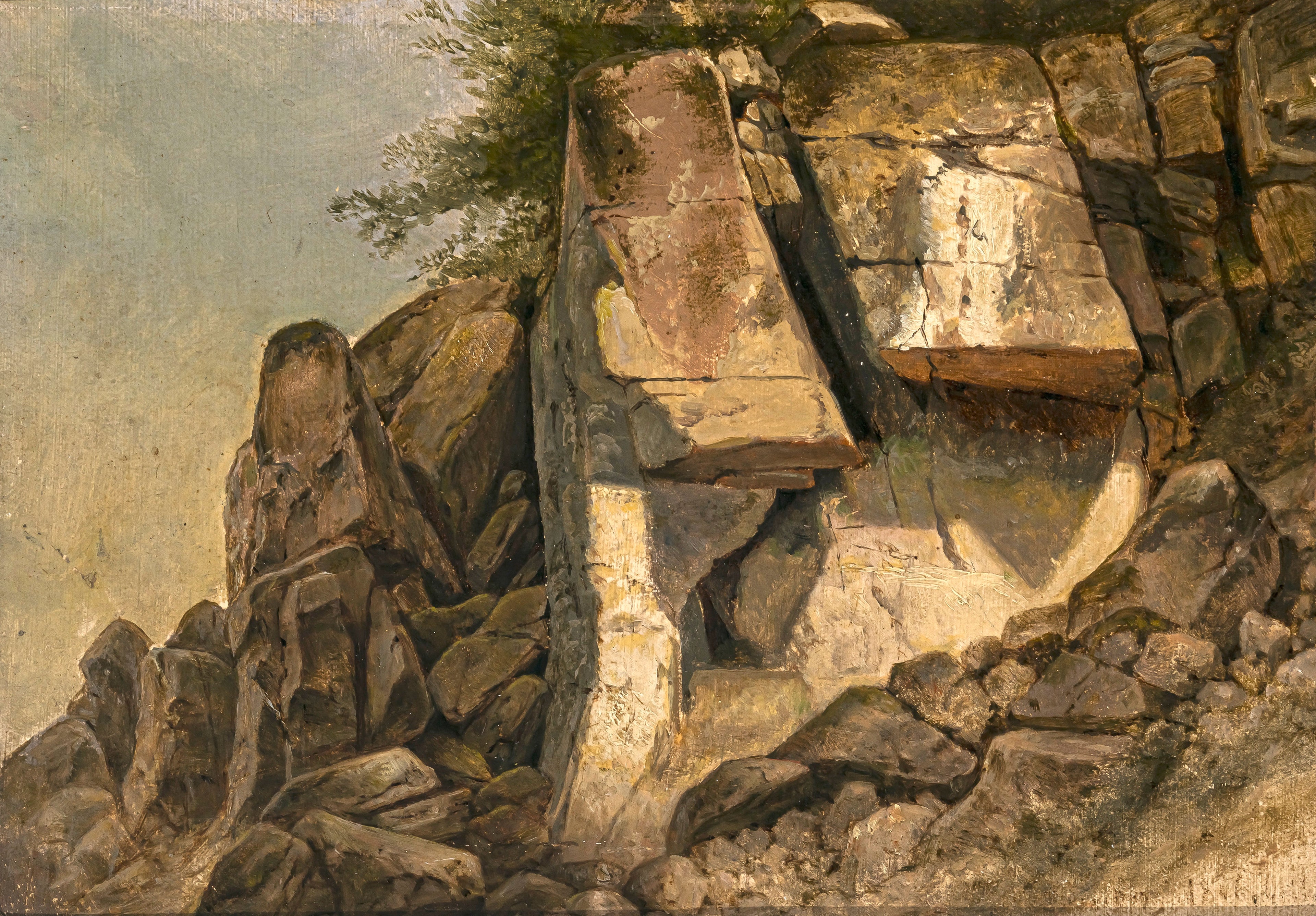 Étude des roches - Arnold Böcklin