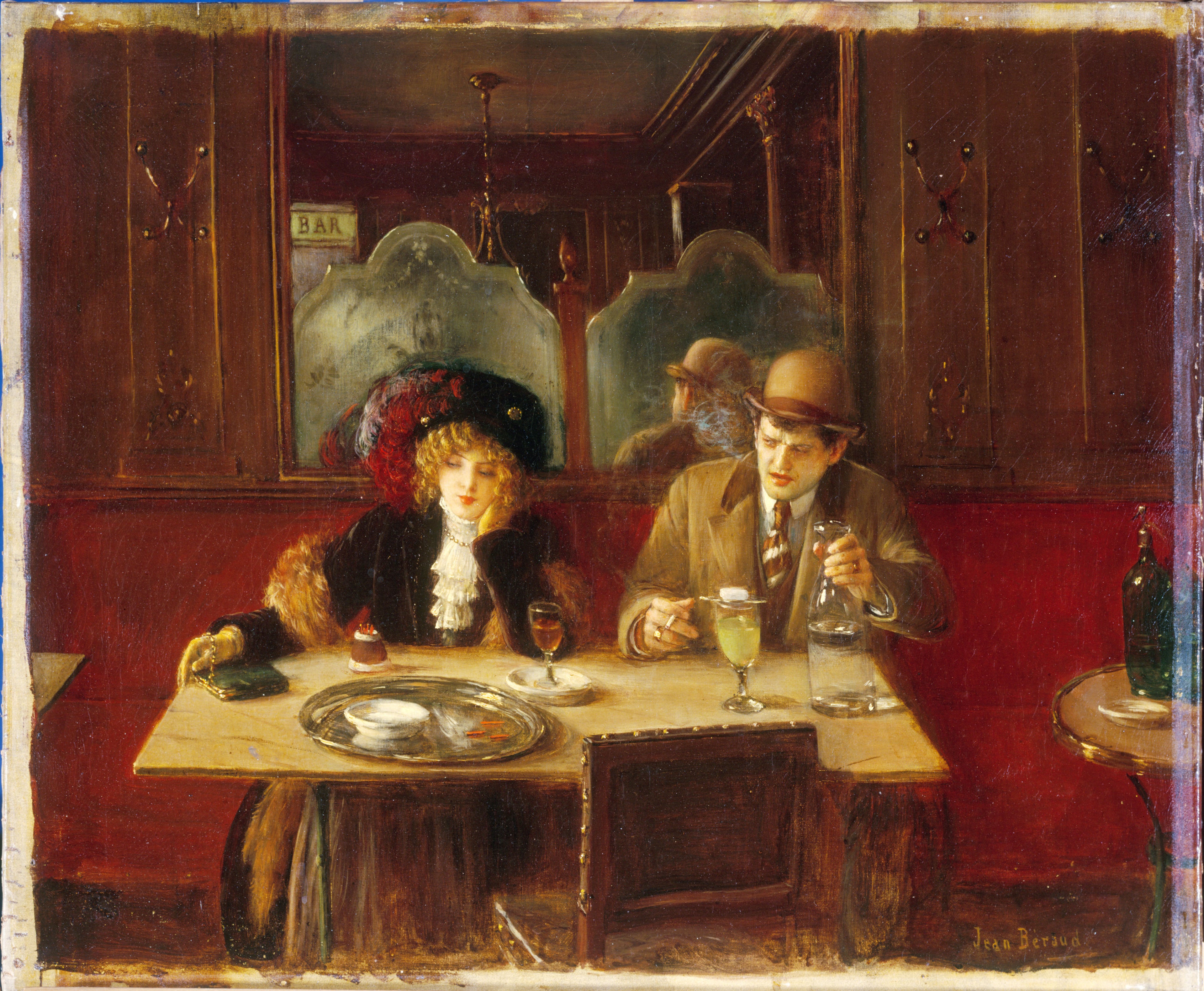 Au café, dit l'Absinthe - Jean Béraud