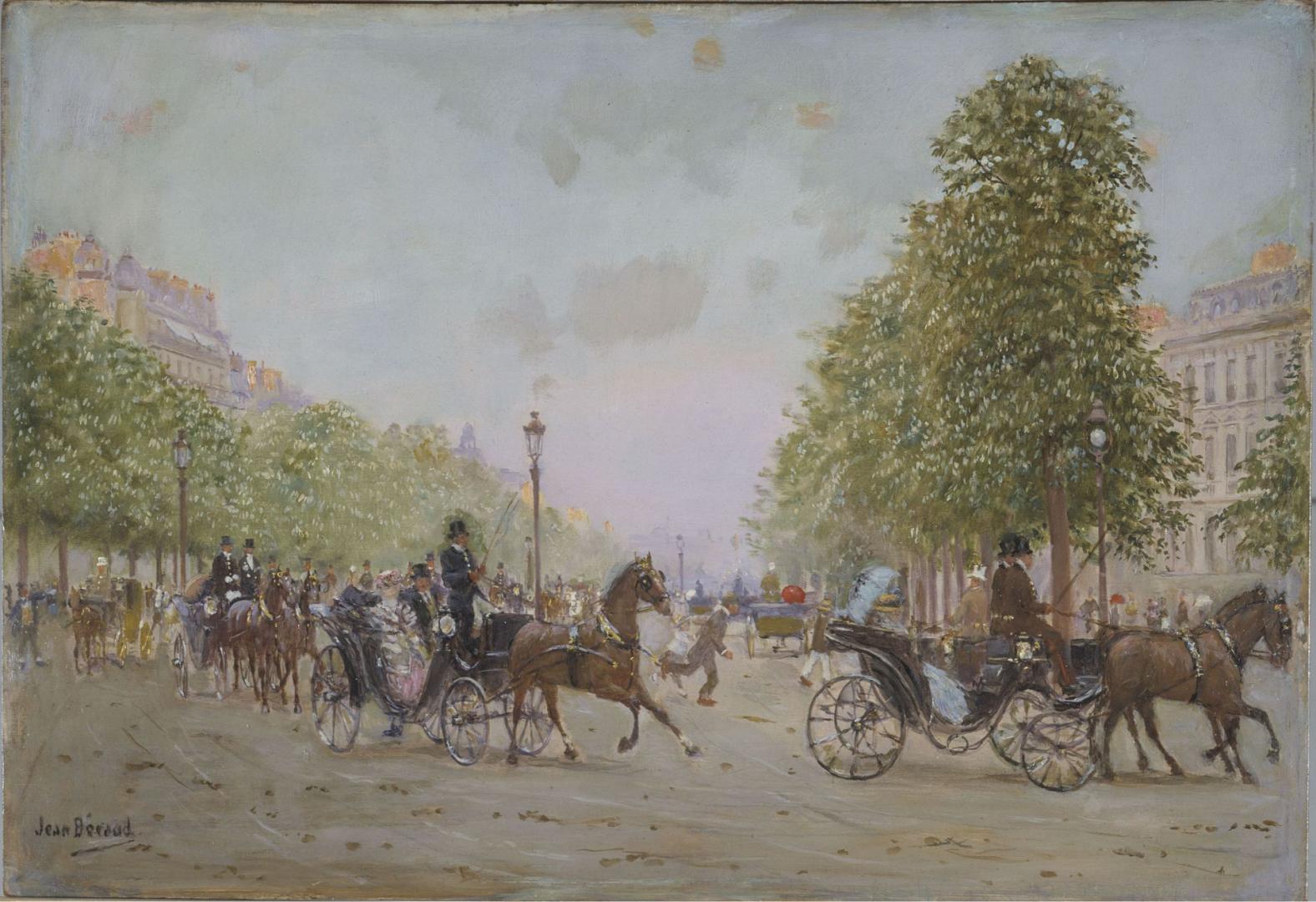 La promenade aux Champs-Elysées - Jean Béraud