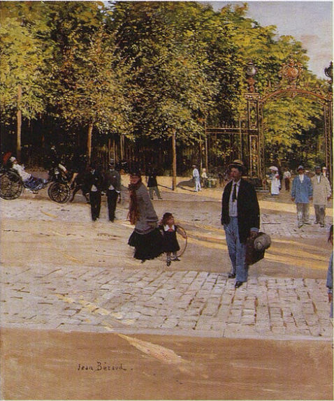 Devant le parc Monceau - Jean Béraud
