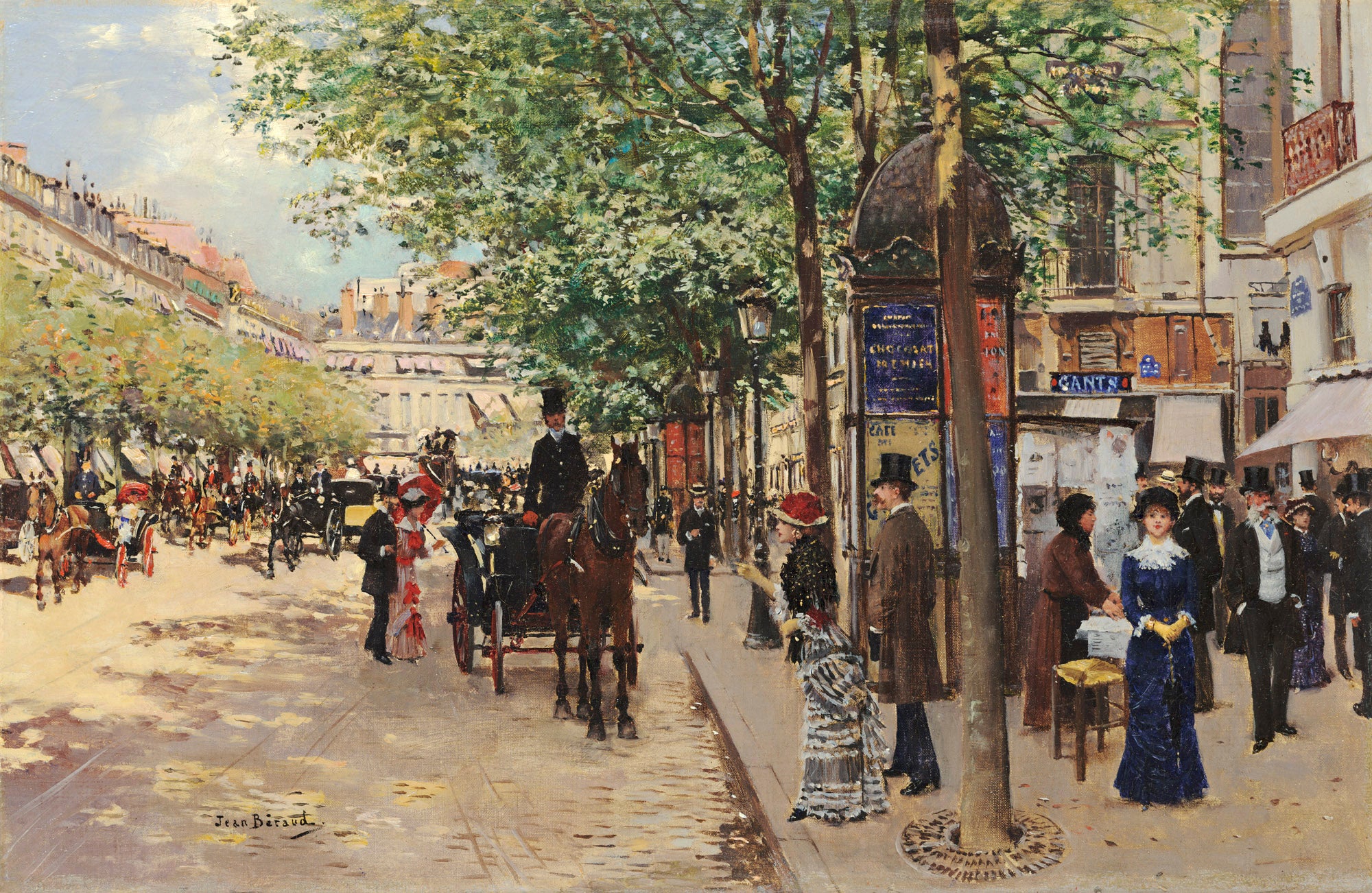 Scène de rue parisienne - Jean Béraud