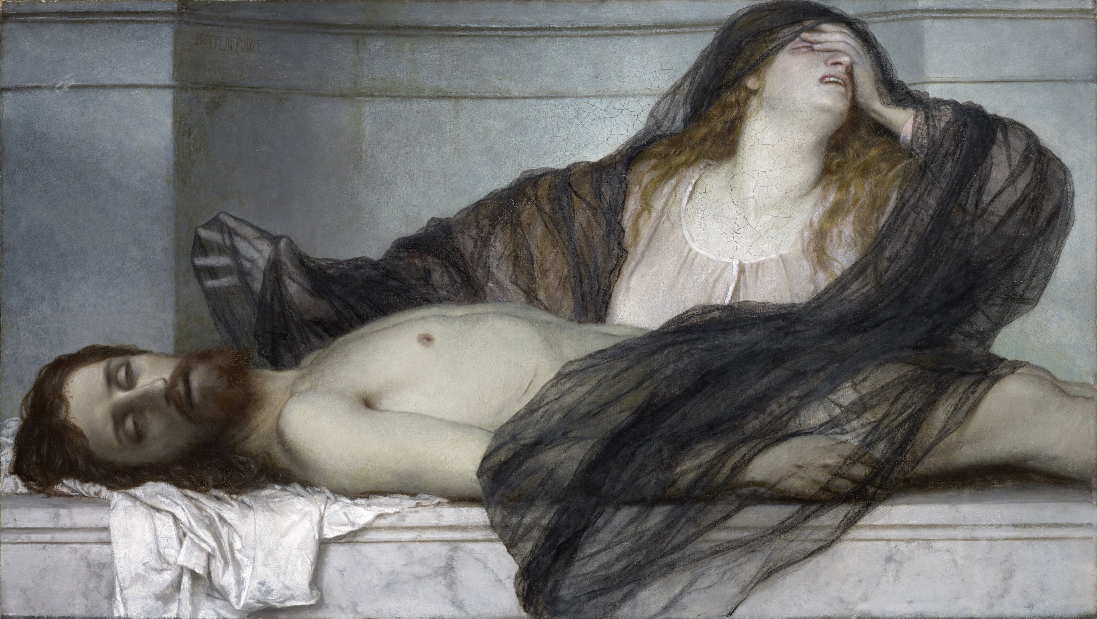 Marie-Madeleine pleurant le Christ mort - Arnold Böcklin