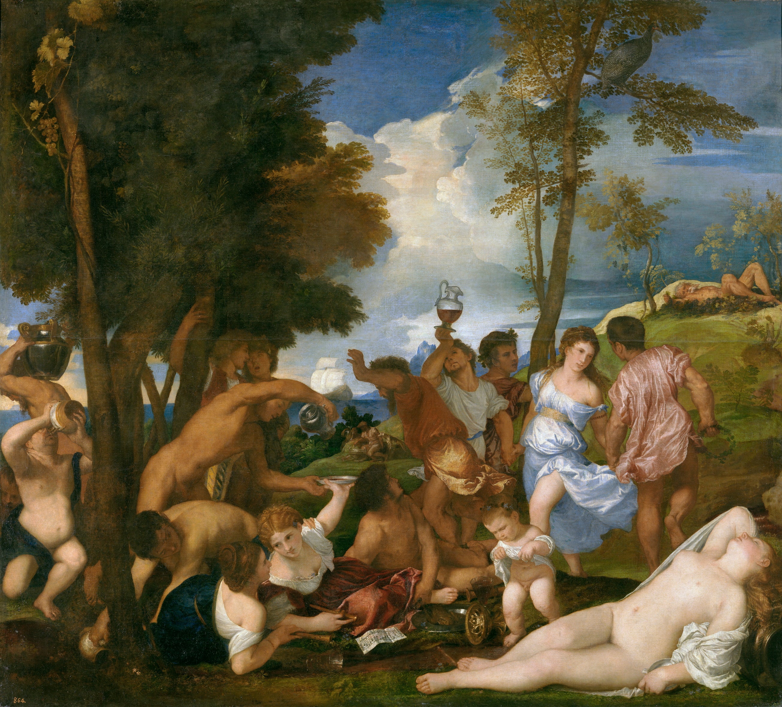 La Bacchanale des Andriens - Titian