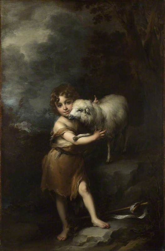 L'Enfant Saint Jean avec l'Agneau - Bartolomé Esteban Murillo