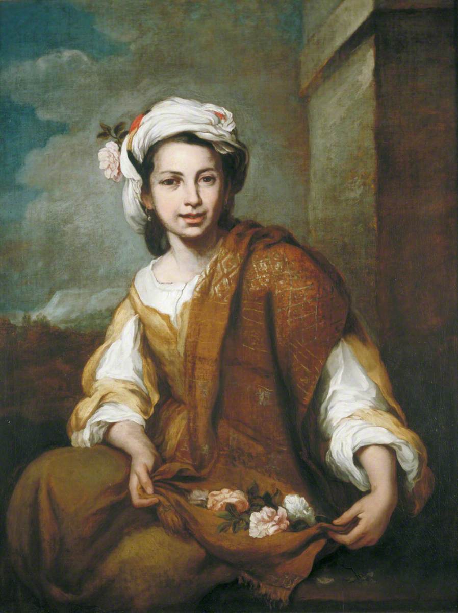 Fille aux fleurs - Bartolomé Esteban Murillo