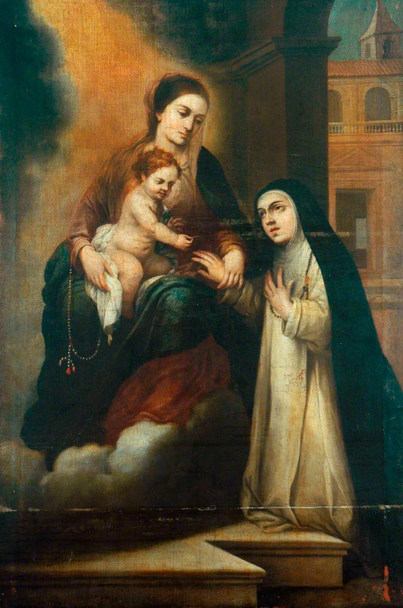 Le mariage mystique de sainte Catherine de Sienne - Bartolomé Esteban Murillo