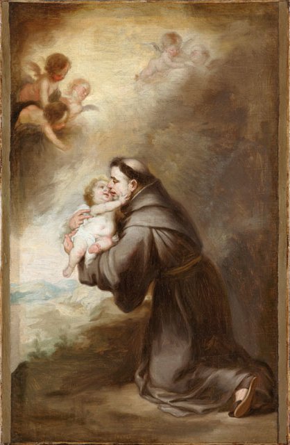 La vision de saint Antoine de Padoue - Bartolomé Esteban Murillo