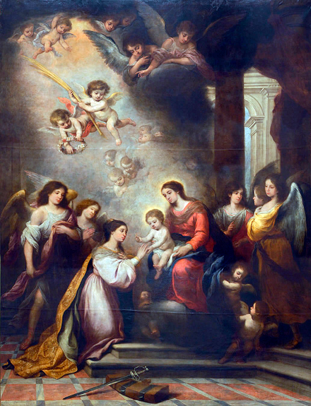 Le Mariage mystique de Sainte Catherine - Bartolomé Esteban Murillo