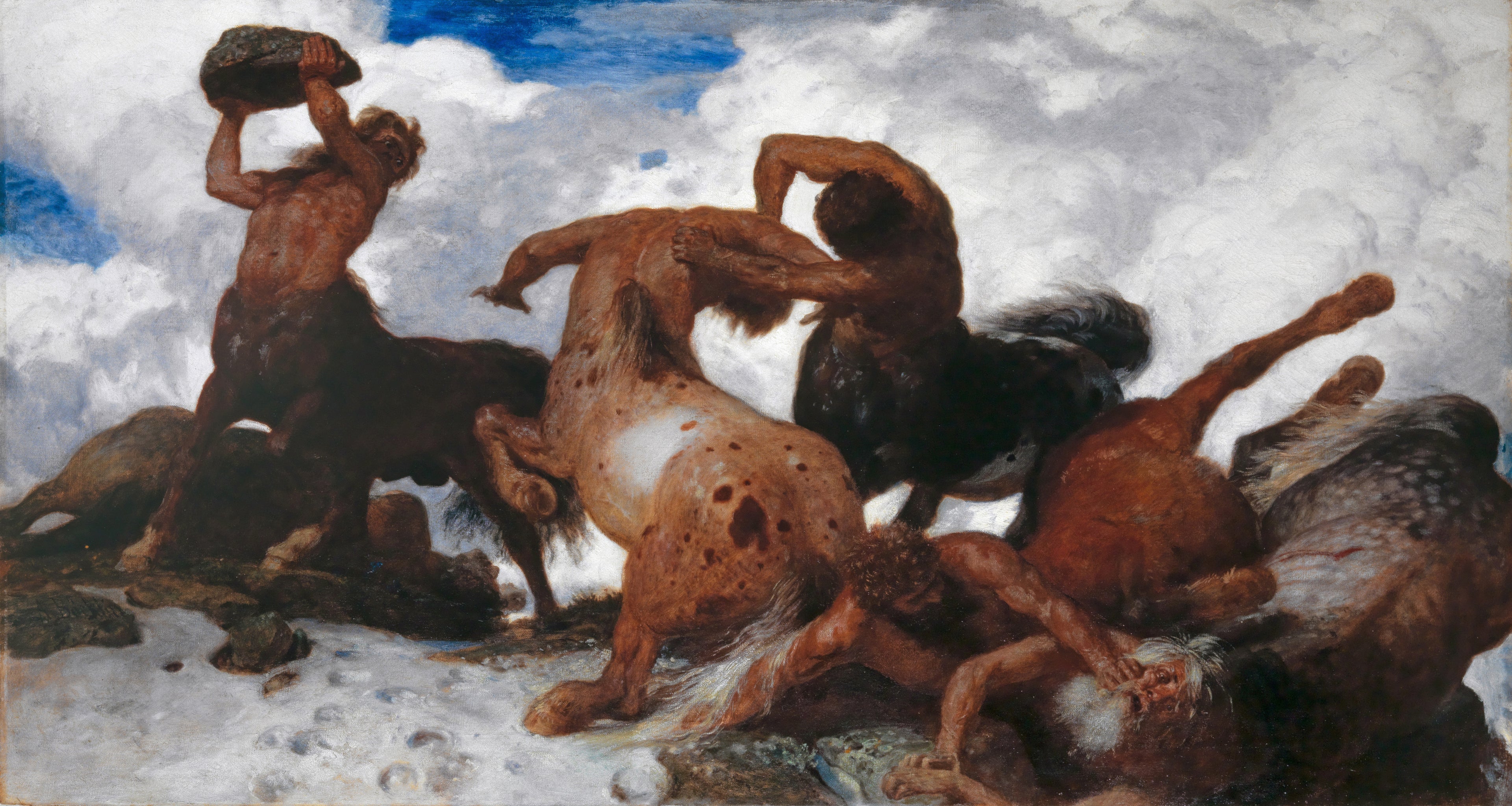Combat des centaures - Arnold Böcklin