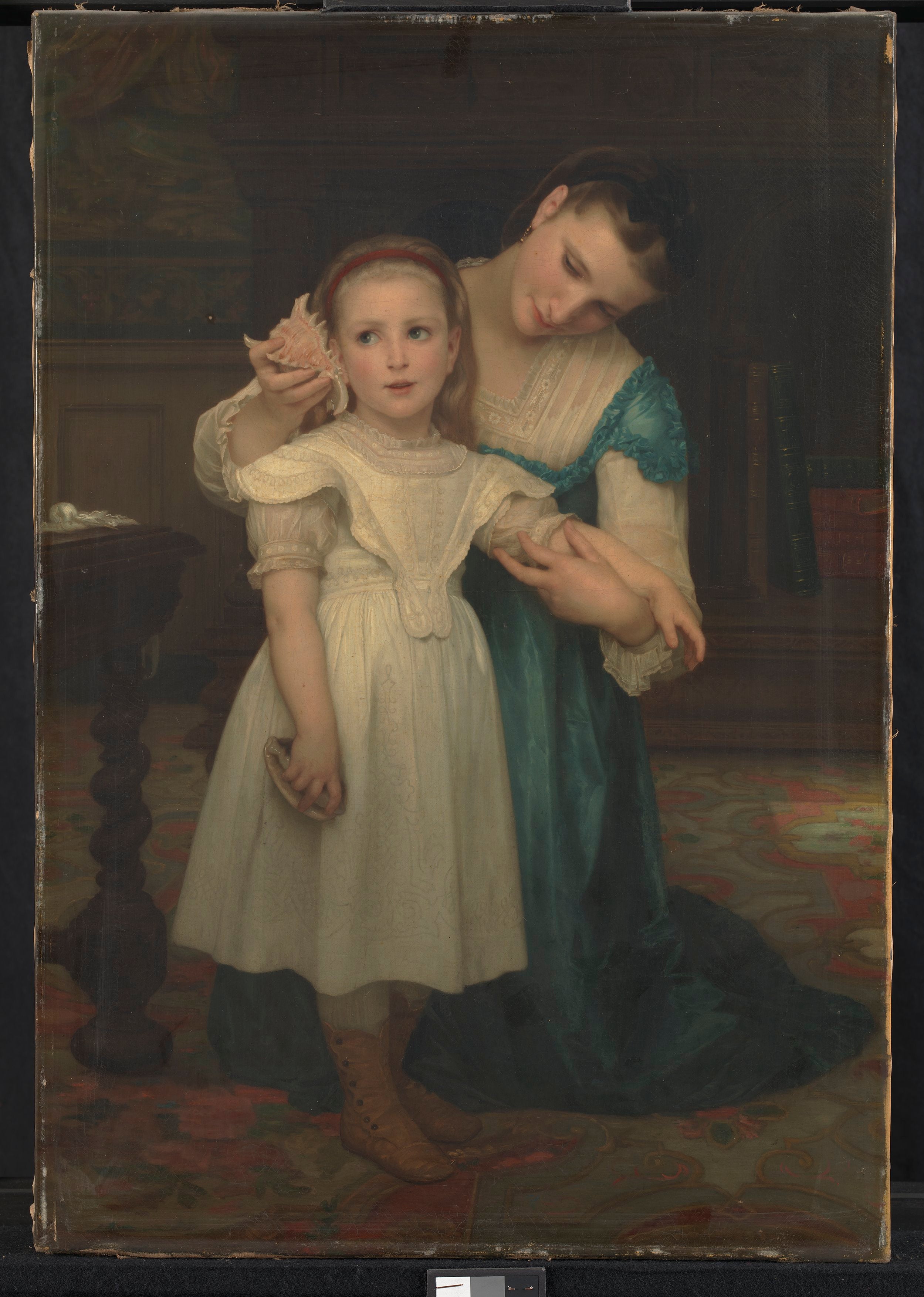 Reproduction du tableau « Le Coquillage - Bouguereau » par Alpha Reproduction en peinture à l’huile