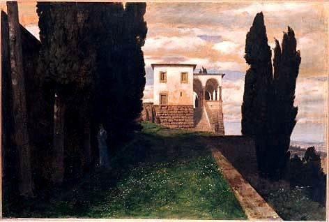 Villa italienne en automne - Arnold Böcklin