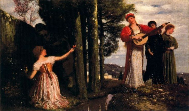 Vois ! Tout droit aux plaines - Arnold Böcklin