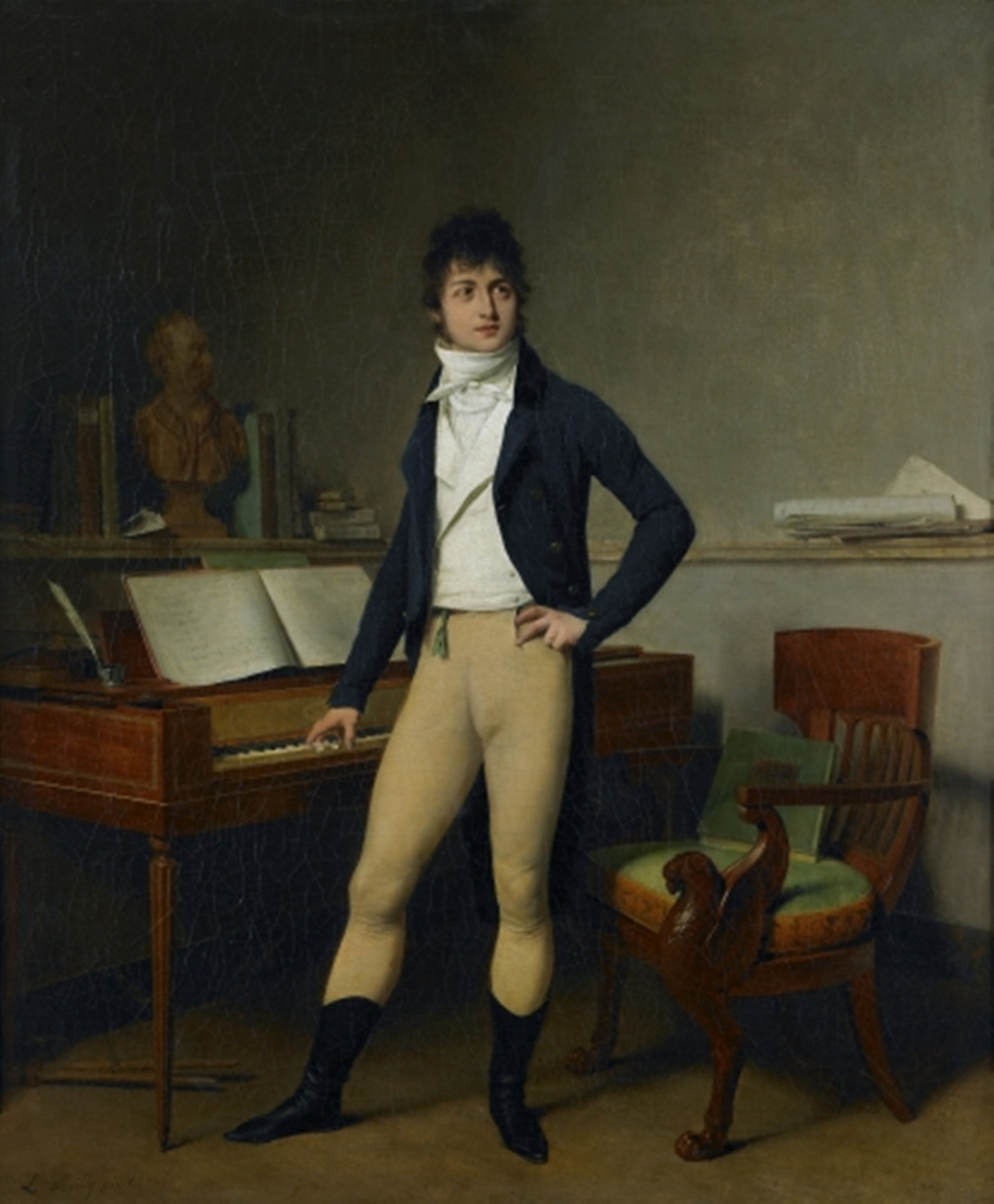 Portrait du compositeur François Adrien Boieldieu - Louis-Léopold Boilly
