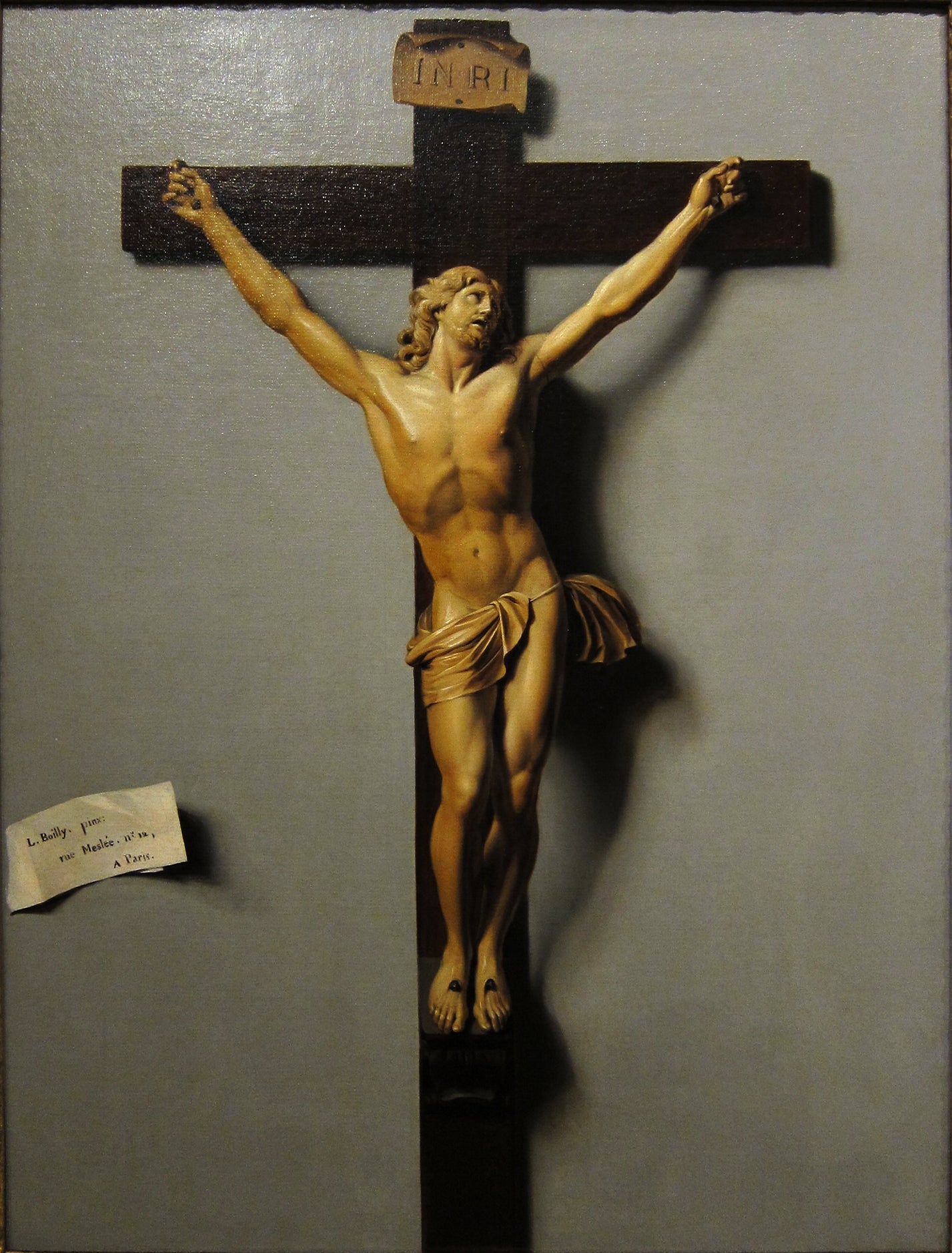 Trompe l'œil au crucifix en ivoire et en bois - Louis-Léopold Boilly