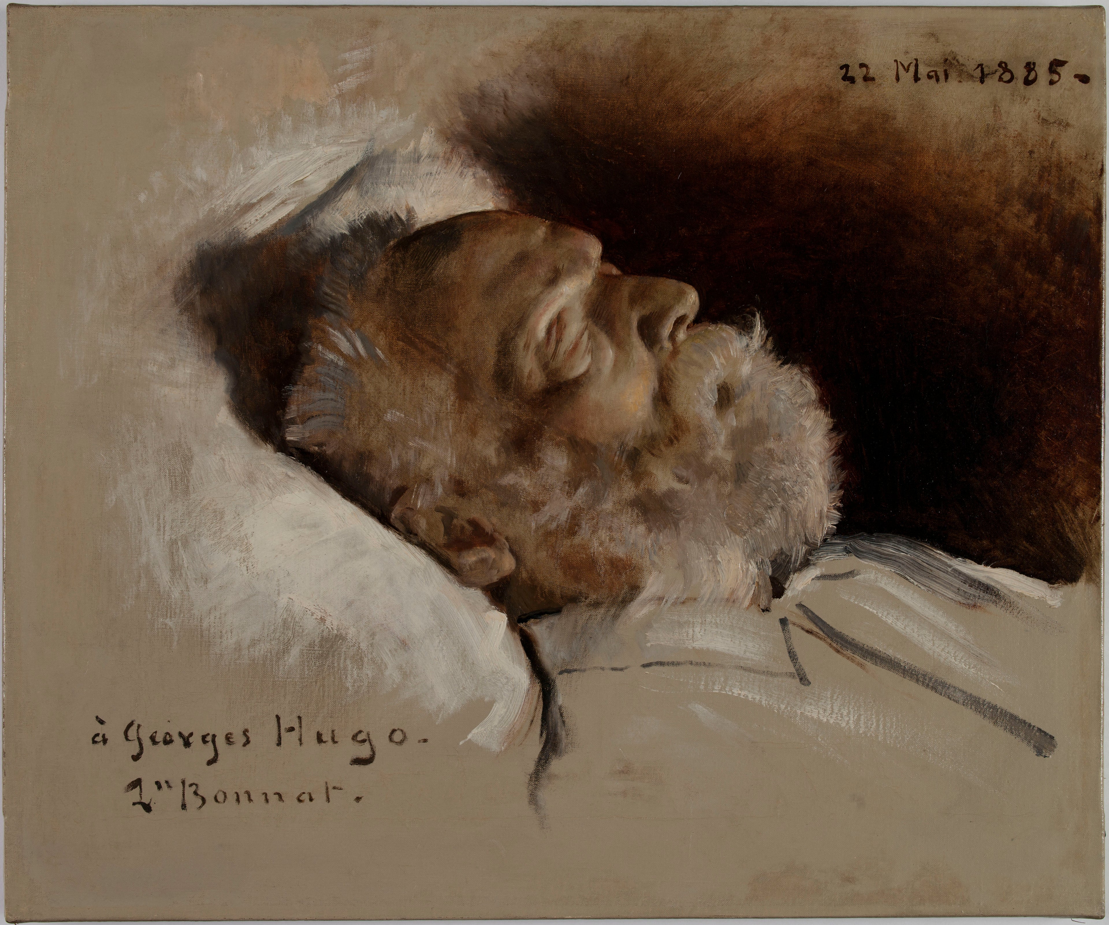 Victor Hugo sur son lit de mort - Léon Bonnat