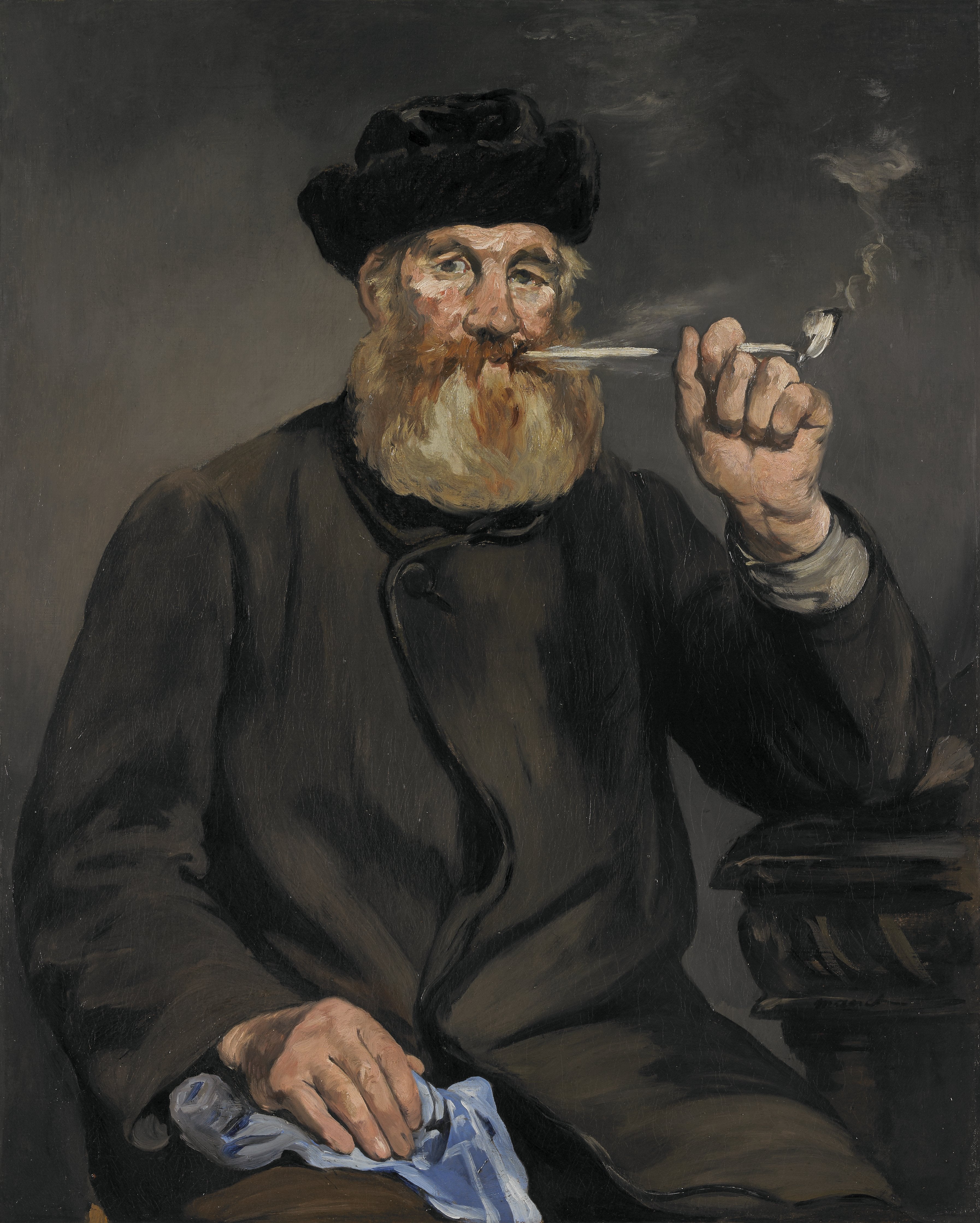 Reproduction du tableau « Le fumeur - Édouard Manet » par Alpha Reproduction en peinture à l’huile