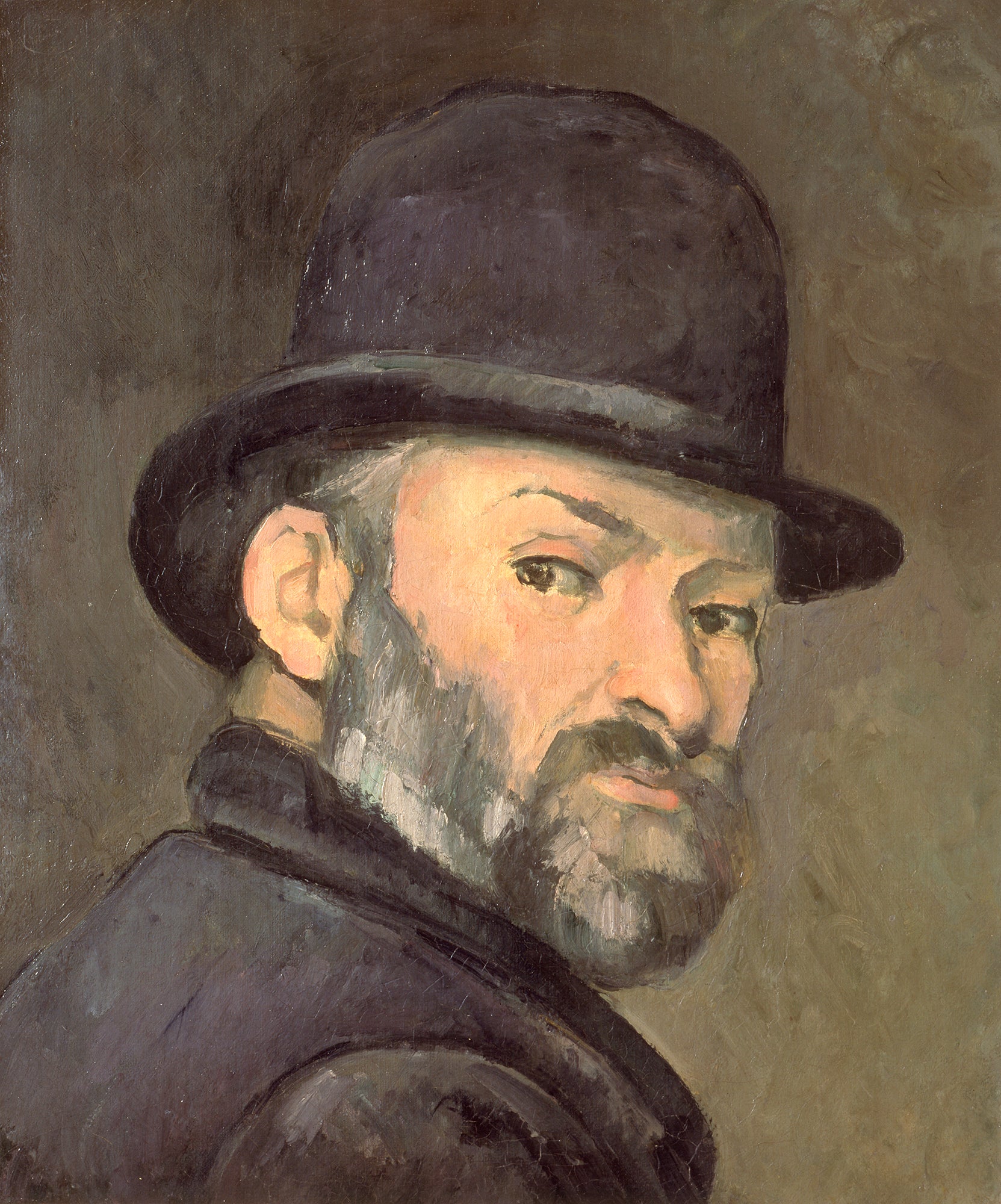 Reproduction du tableau « Cezanne au chapeau melon - Paul Cézanne » par Alpha Reproduction en peinture à l’huile