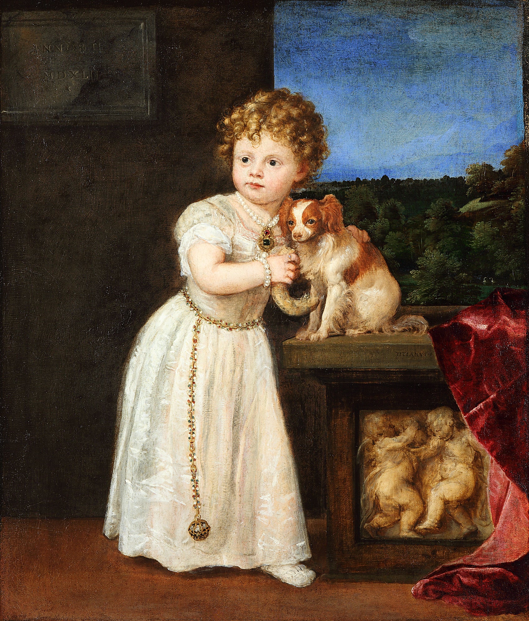 portrait de Clarissa Strozzi - Titian