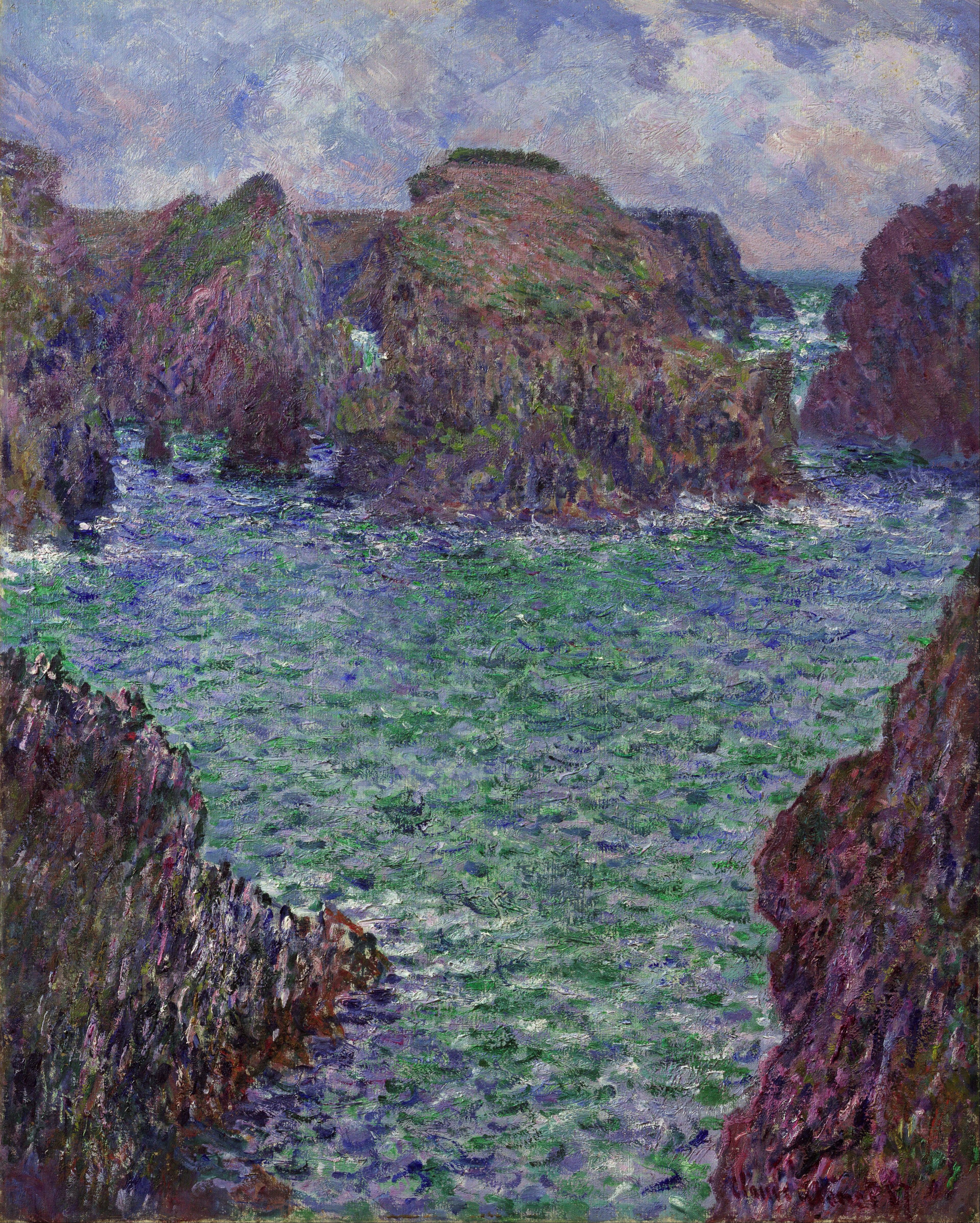 Reproduction du tableau « Port-Goulphar, Île-Belle - Claude Monet » par Alpha Reproduction en peinture à l’huile