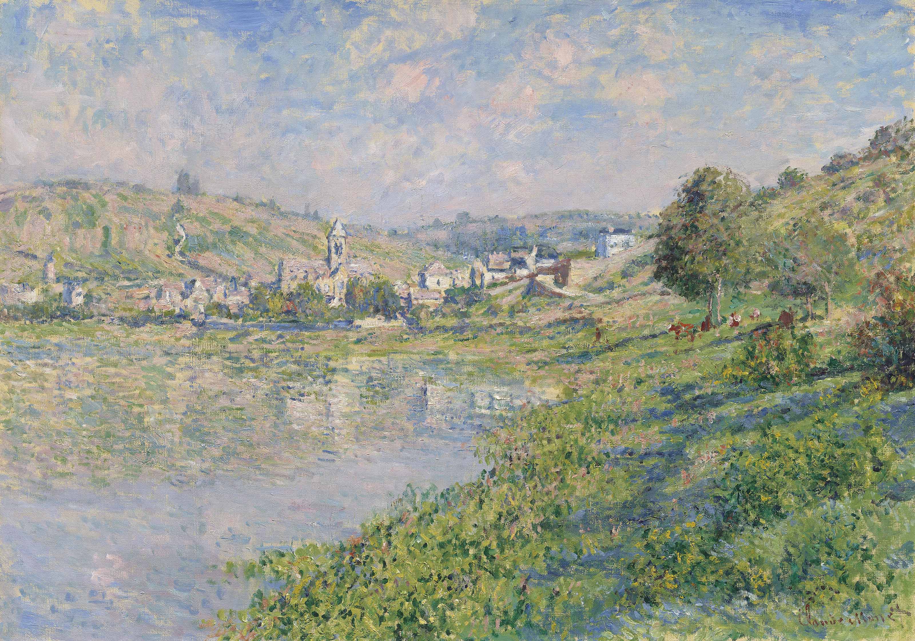 Reproduction du tableau « Vétheuil - Claude Monet » par Alpha Reproduction en peinture à l’huile