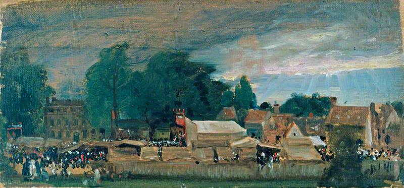 Une foire de village (probablement à East Bergholt) - John Constable