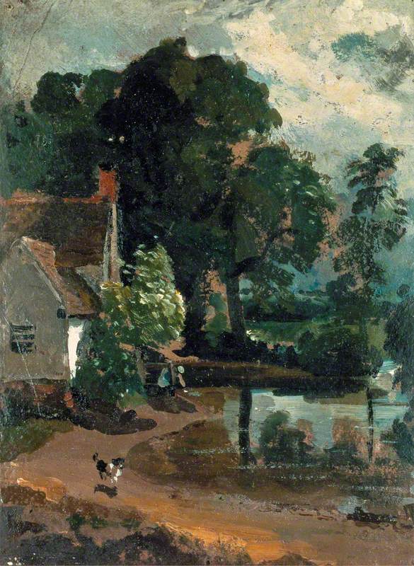 La maison de Willy Lott, près du moulin de Flatford - John Constable
