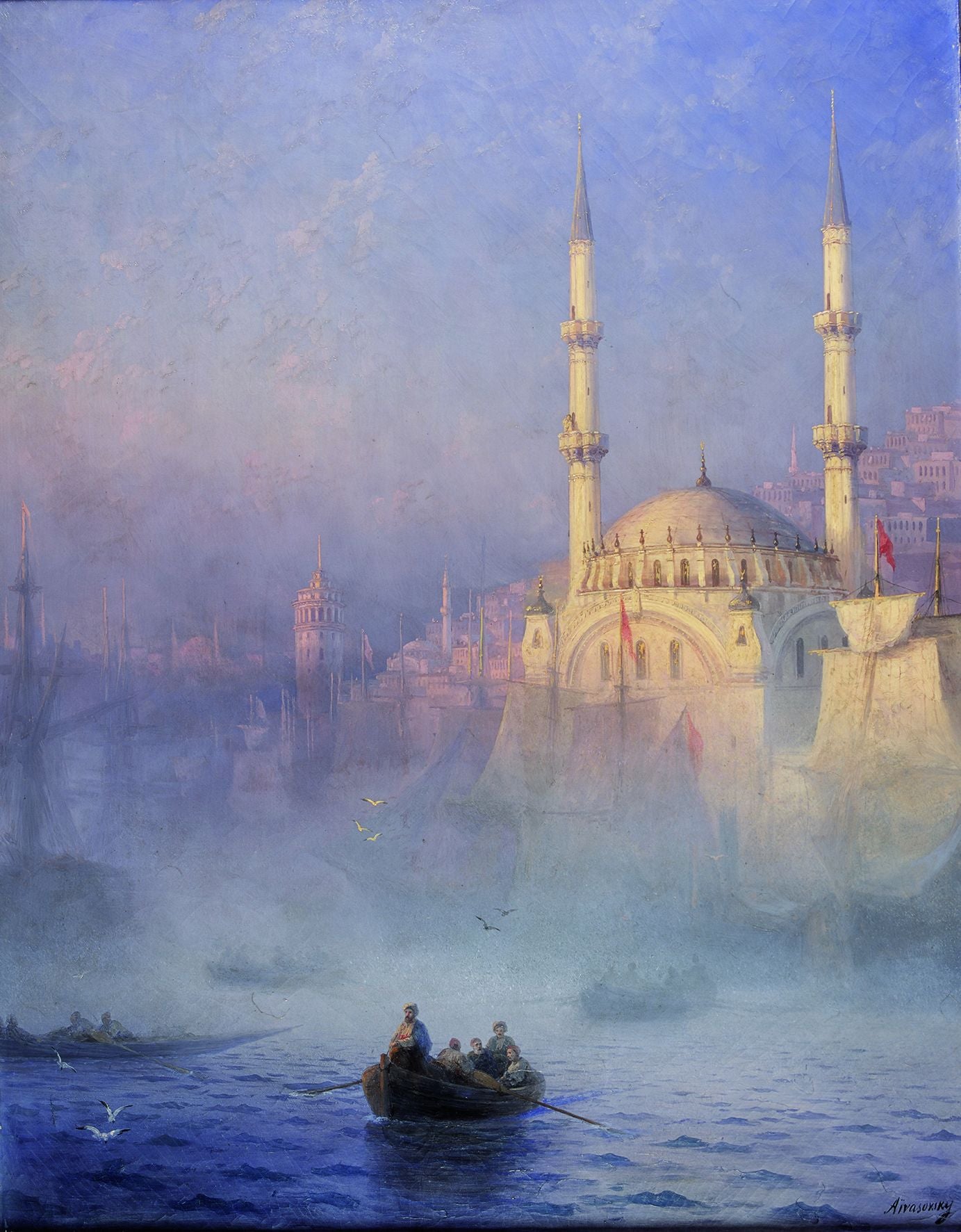 Constantinople, la mosquée de Top-Kahné - Ivan Aïvazovski