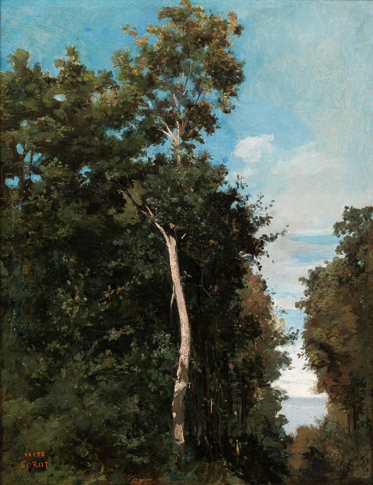 Le Bois sur la côte de Grâce à Honfleur - Jean-Baptiste Camille Corot