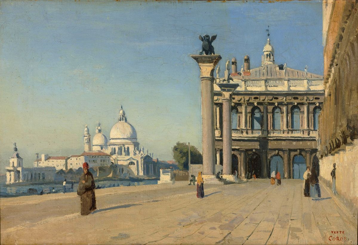 Matinée à Venise - Jean-Baptiste Camille Corot