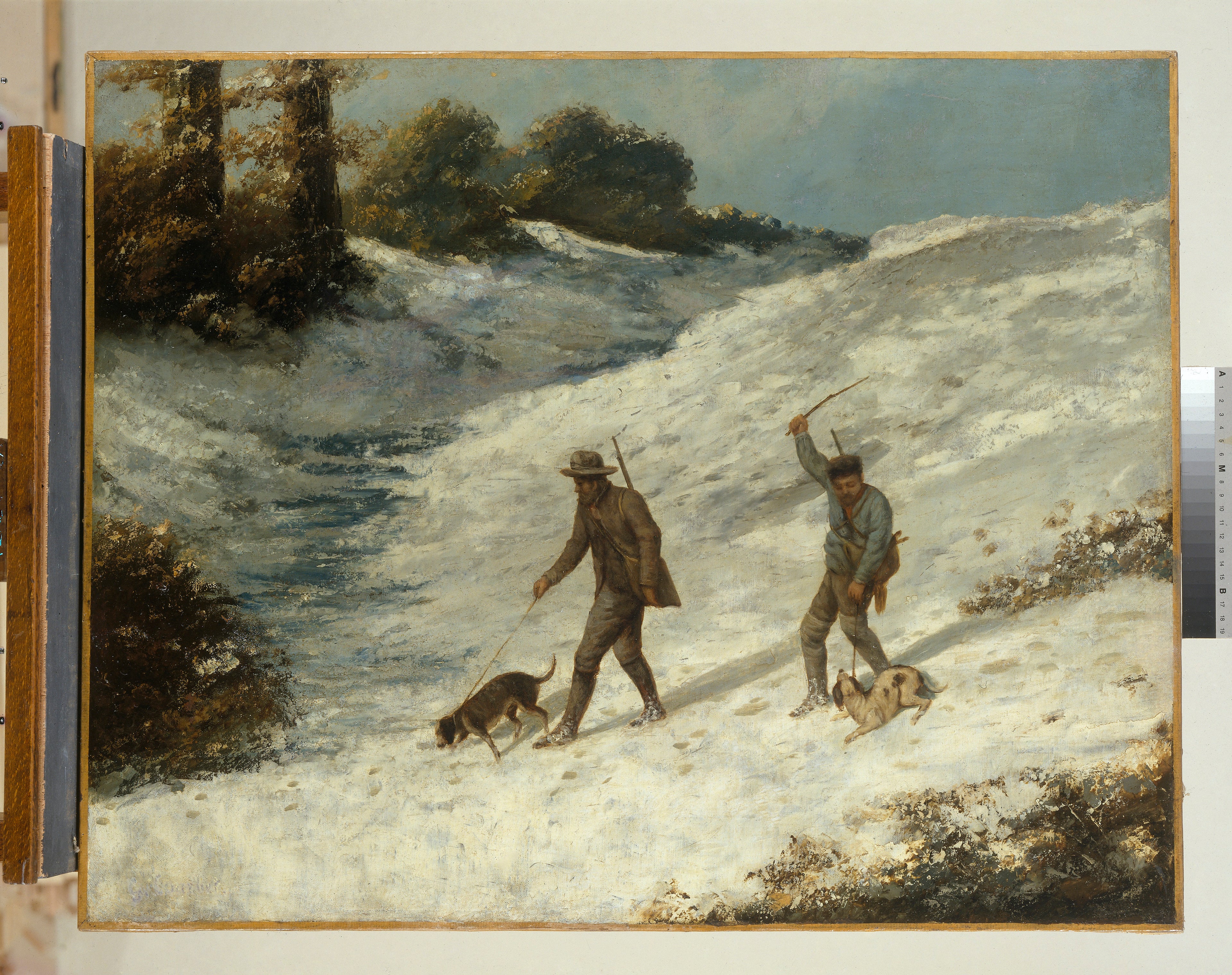 Chasseurs dans la neige - Gustave Courbet