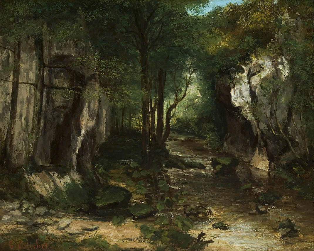 Le ruisseau du Puits noir - Gustave Courbet
