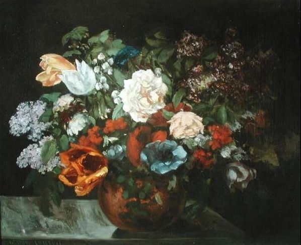 Bouquet de fleurs - Gustave Courbet