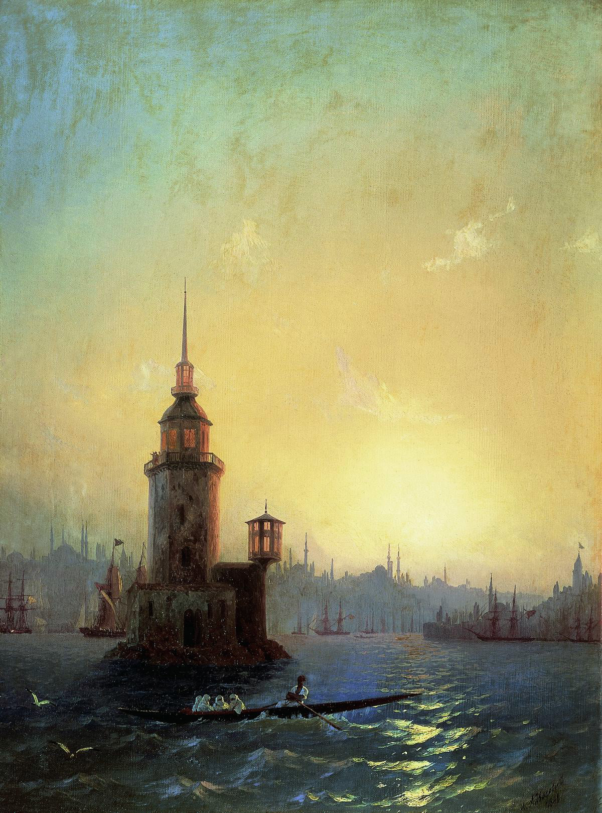 La Tour de Léandre - Ivan Aïvazovski