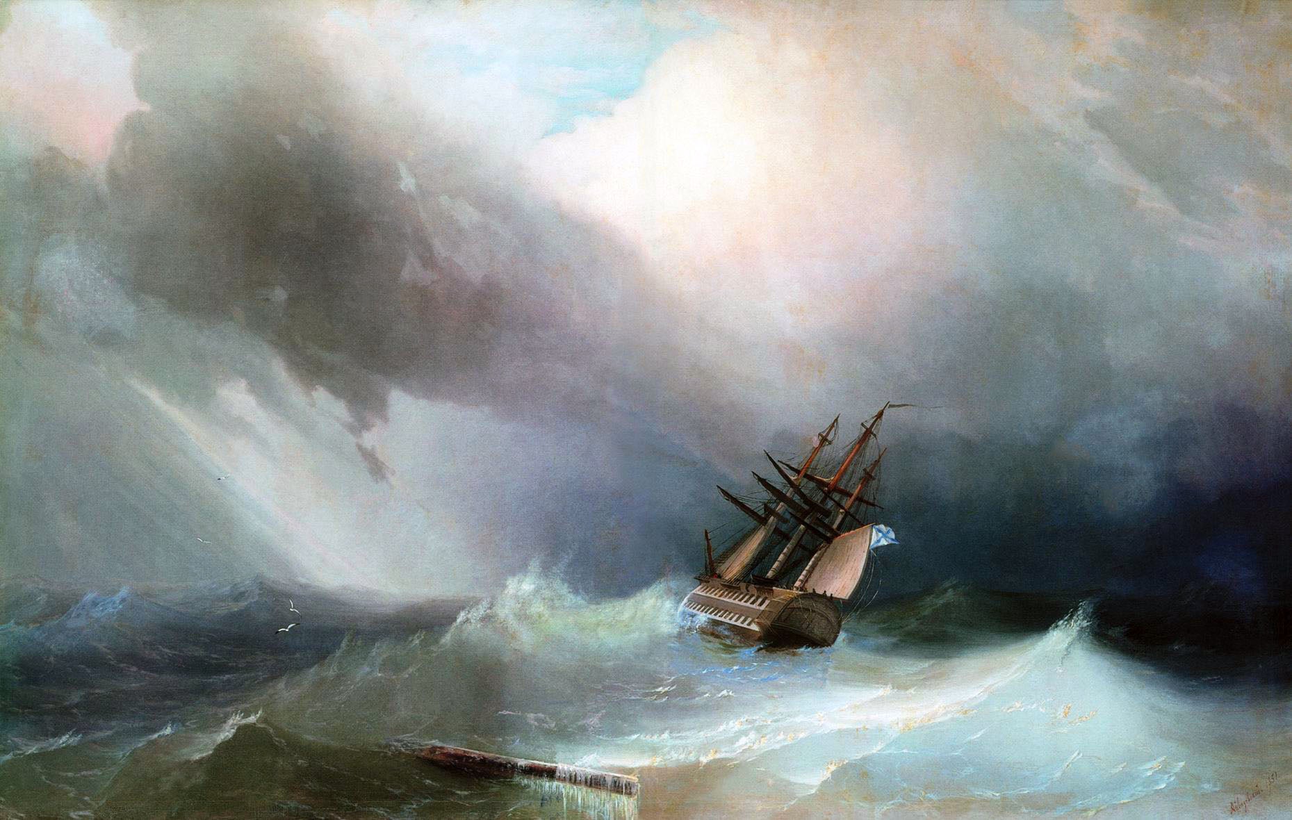 Tempête - Ivan Aïvazovski