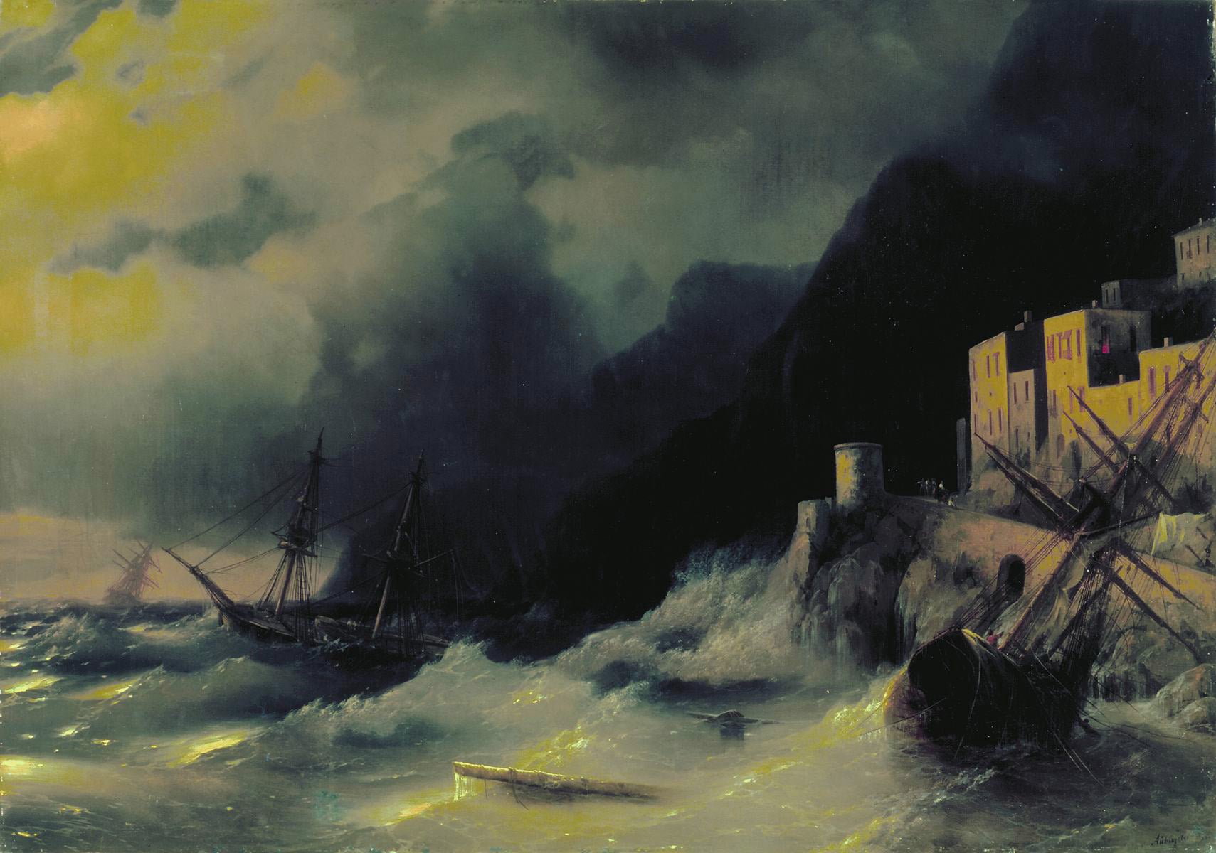 Tempête en mer - Ivan Aïvazovski