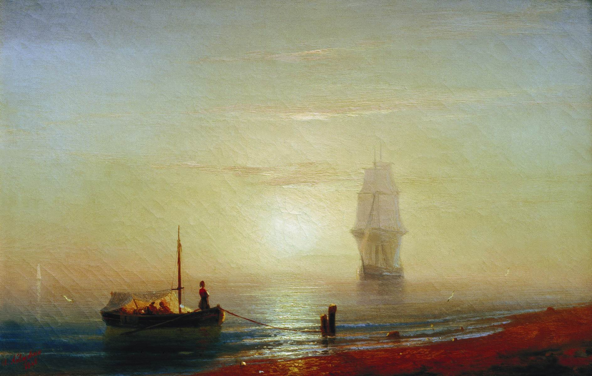 Coucher de soleil sur la mer - Ivan Aïvazovski